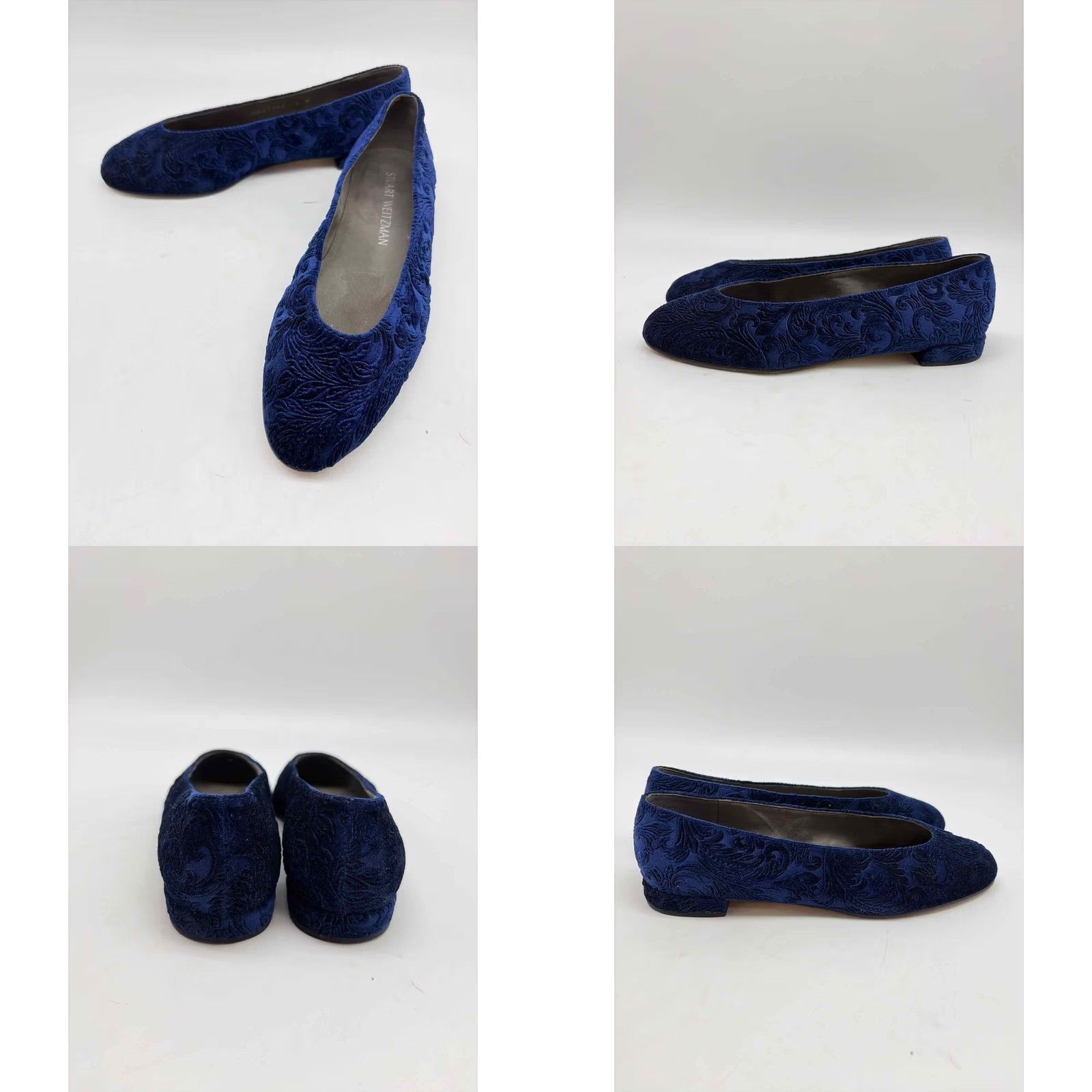 Stuart Weitzman Stuart Weitzman Navy Size 6 Slip On Flats Size US 6 / IT 36 - 8 Thumbnail