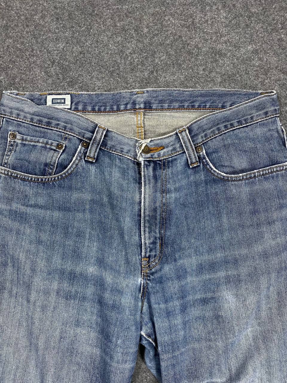 Edwin vintage edwin japan distressed reworked denim nice design Size US 38 / EU 54 - 11 Thumbnail