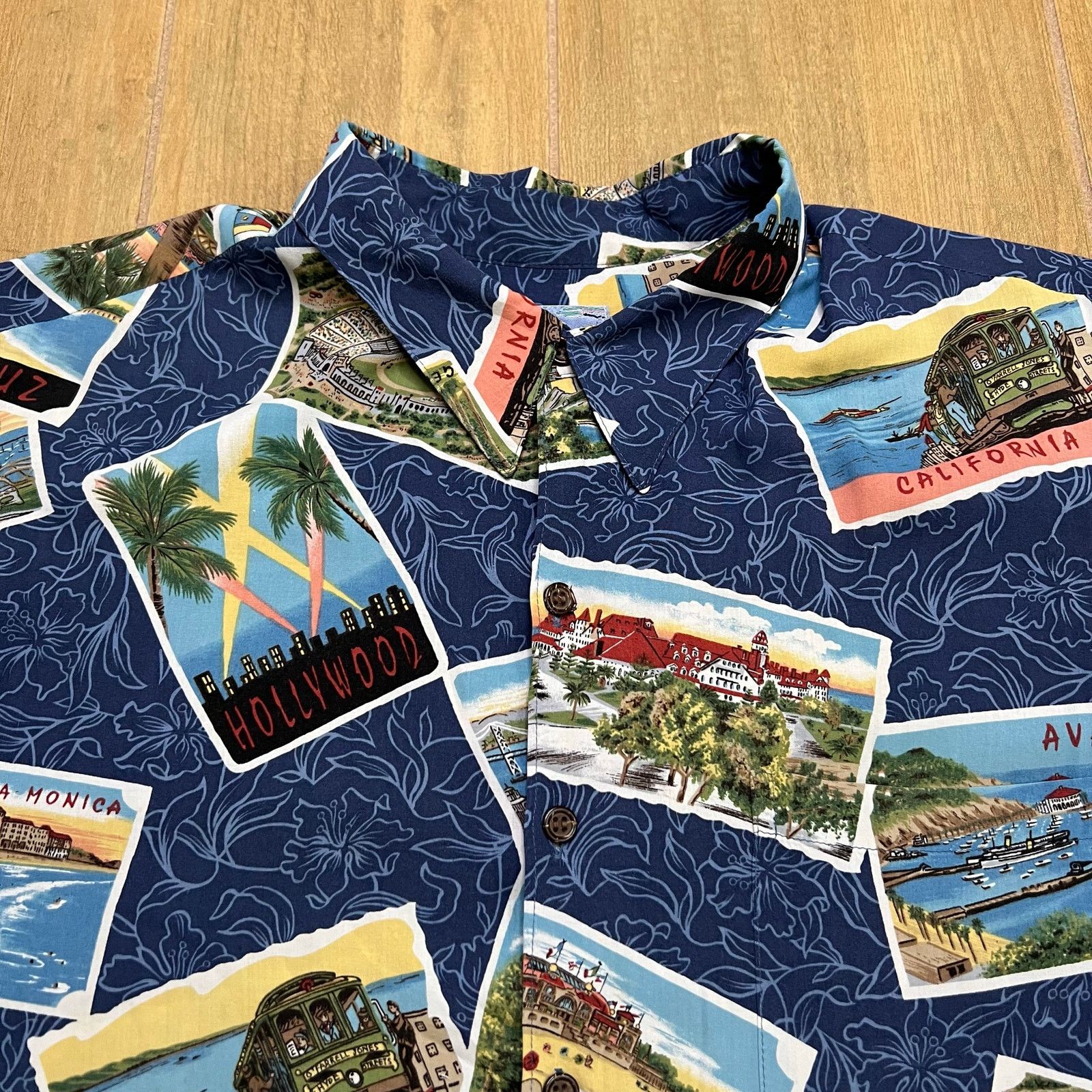 Reyn Spooner Reyn Spooner Hawaiian Shirt XXL California Postcard Aloha Size US XXL / EU 58 / 5 - 7 Thumbnail