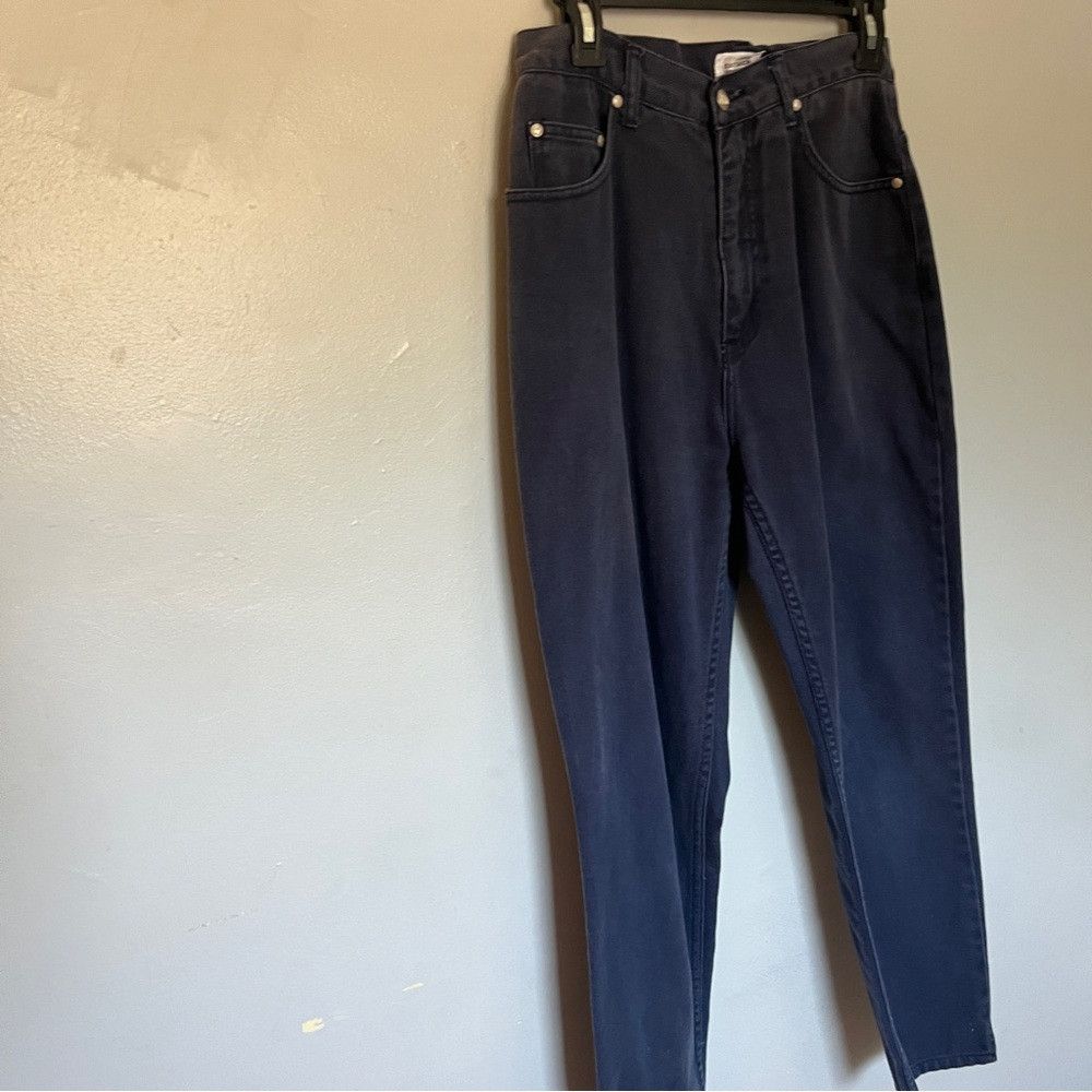 Designer Sostanza High Rise Mom Style Slim Jeans Black Grey Medium 12 Size 34" / US 12 / IT 48 - 2 Thumbnail