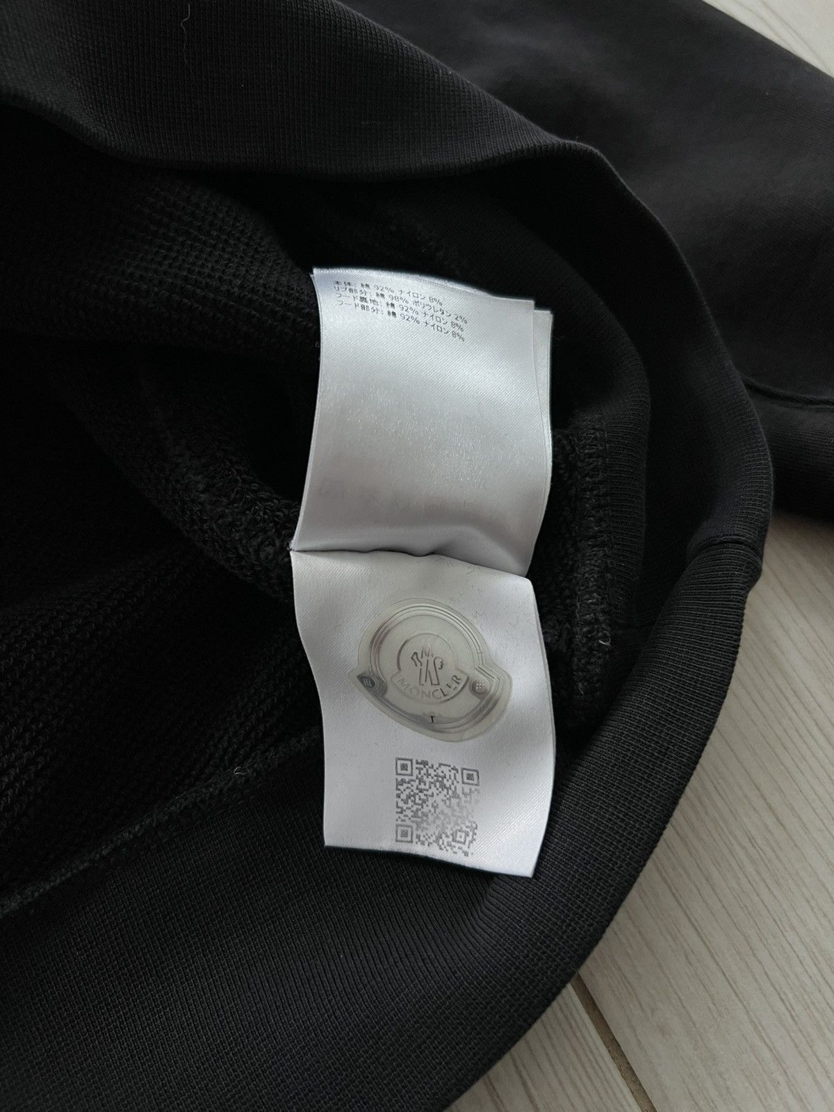 Moncler MONCLER Black Hoodie Same But Different Big Logo Patch Size US S / EU 44-46 / 1 - 14 Thumbnail