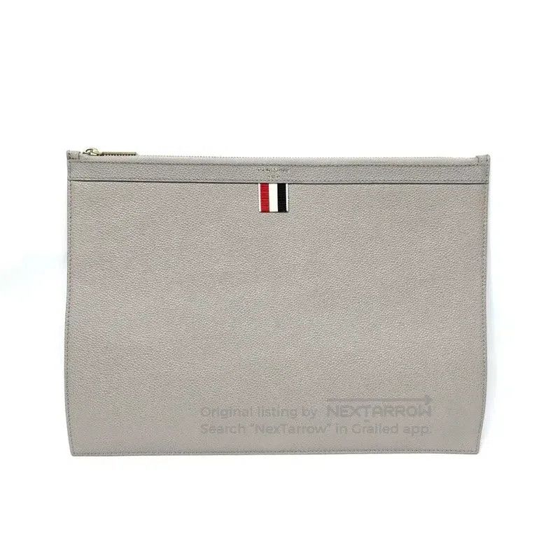 Thom Browne Pebble-textured clutch bag