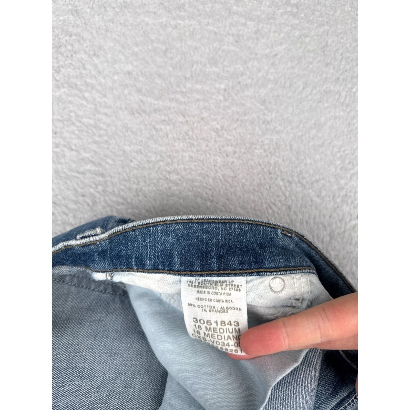 Lee VINTAGE Lee Jeans Women 16 Blue Denim Relaxed Straight Leg Cotton Blend 34x31 Jeans Size 38" / US 16 / IT 52 - 7 Thumbnail