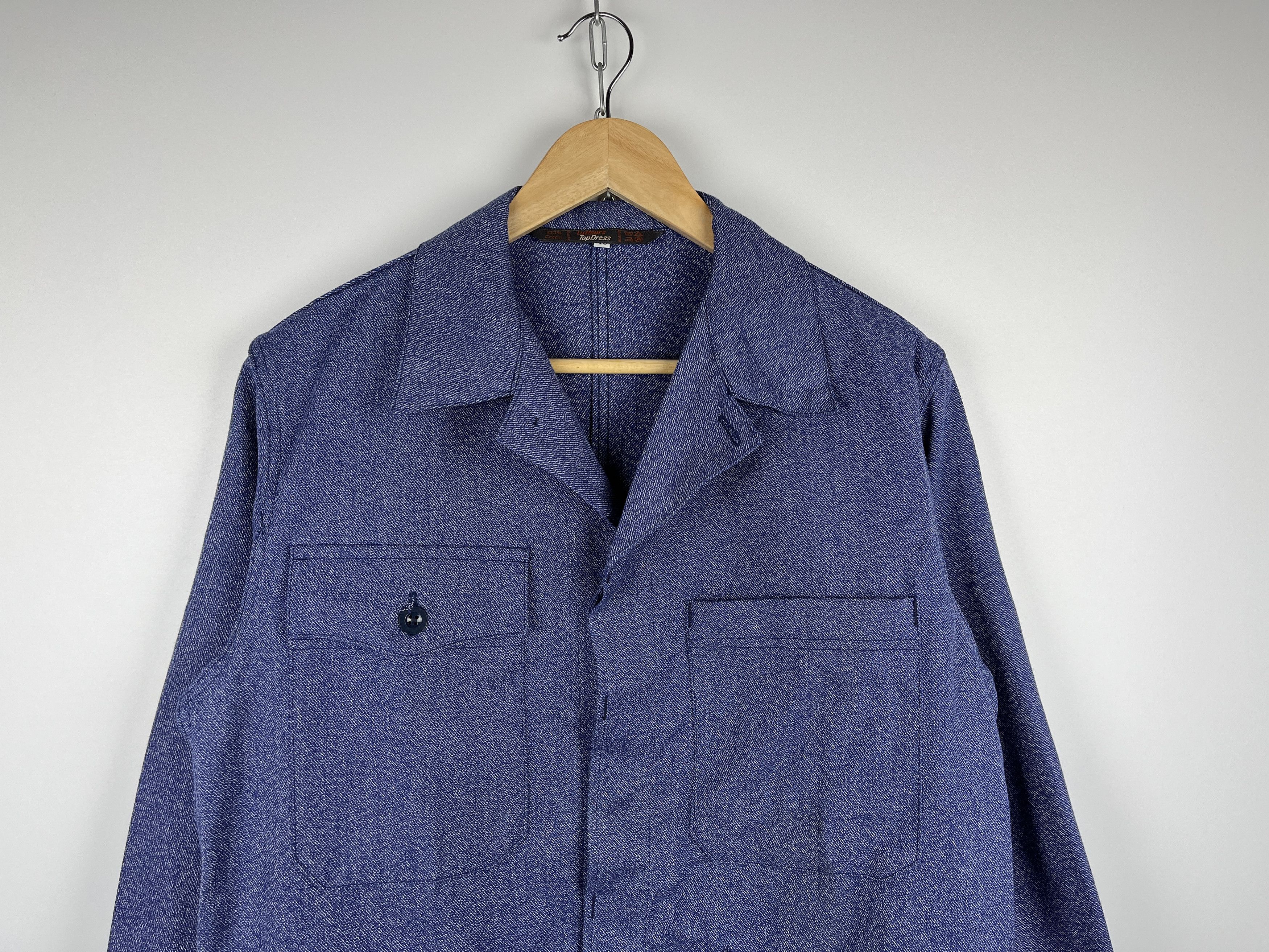 Le Laboureur Vintage French Work Jacket Lutteurs Sanfor Chore Workwear Size US M / EU 48-50 / 2 - 4 Thumbnail