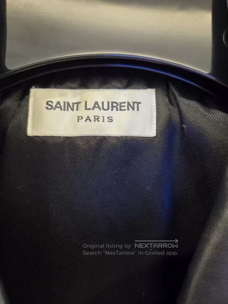 Saint Laurent Paris Saint Laurent Paris Motorcycle Leather Jacket Black Size S / US 4 / IT 40 - 7 Thumbnail