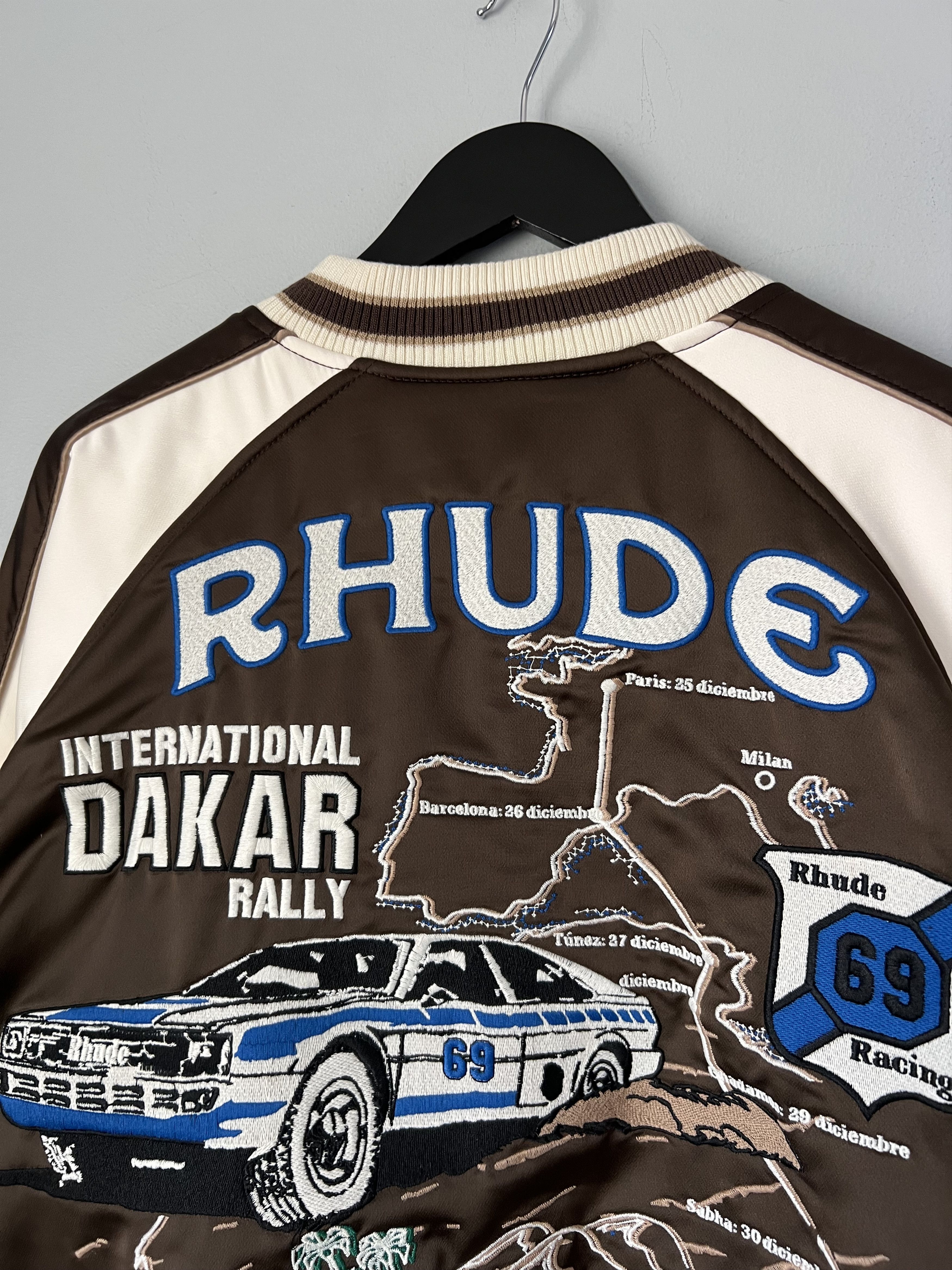 Rhude Rhude Crepe Satin Souvenir Jacket in Brown Size US M / EU 48-50 / 2 - 7 Thumbnail