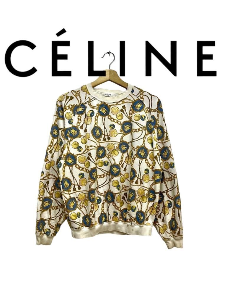 【関税&送料込】Celine Limited Edition Printed Sweatshirt CELINE logo print Hoodie cotton pink S | eBay