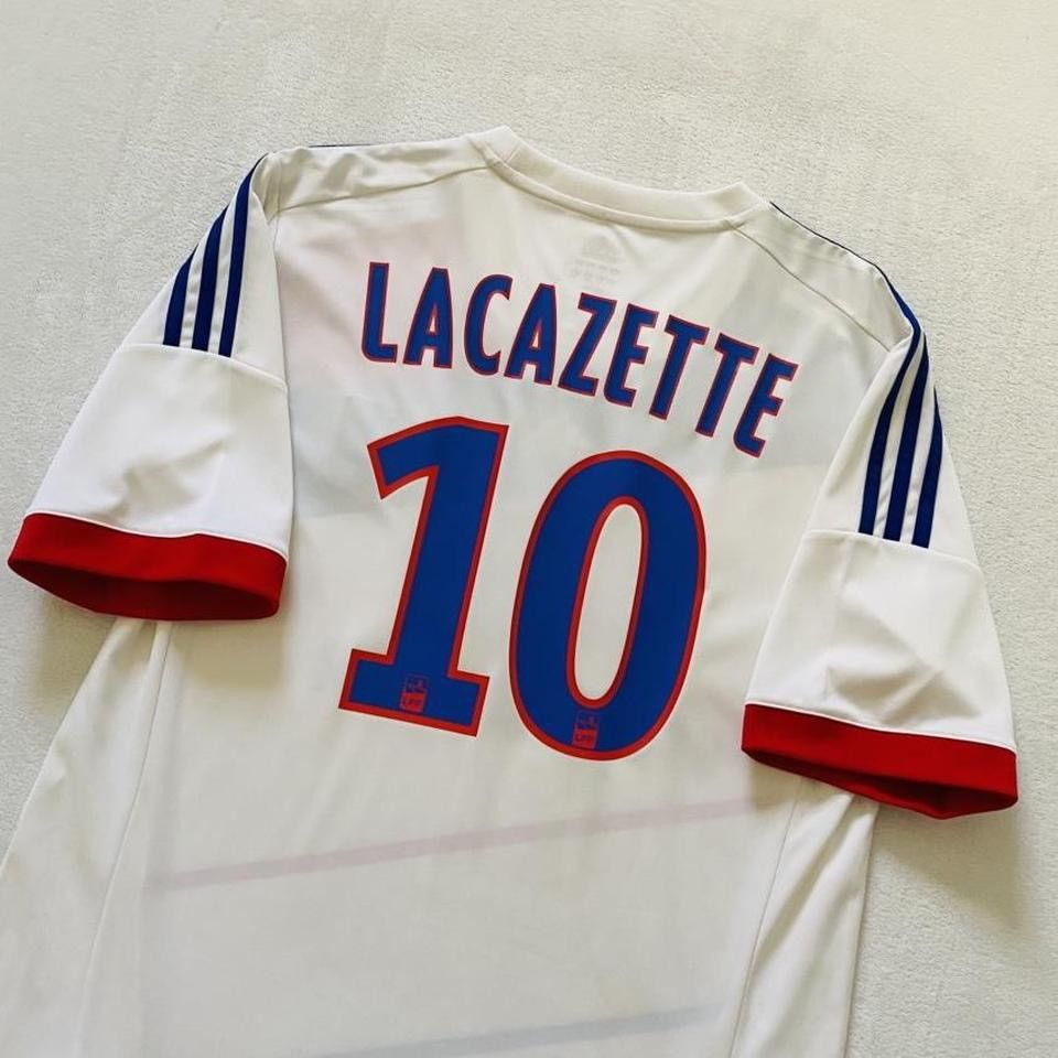 Adidas Lyon Lacazette 2012 13 home Ligue 1 jersey Size US L / EU 52-54 / 3 - 5 Thumbnail