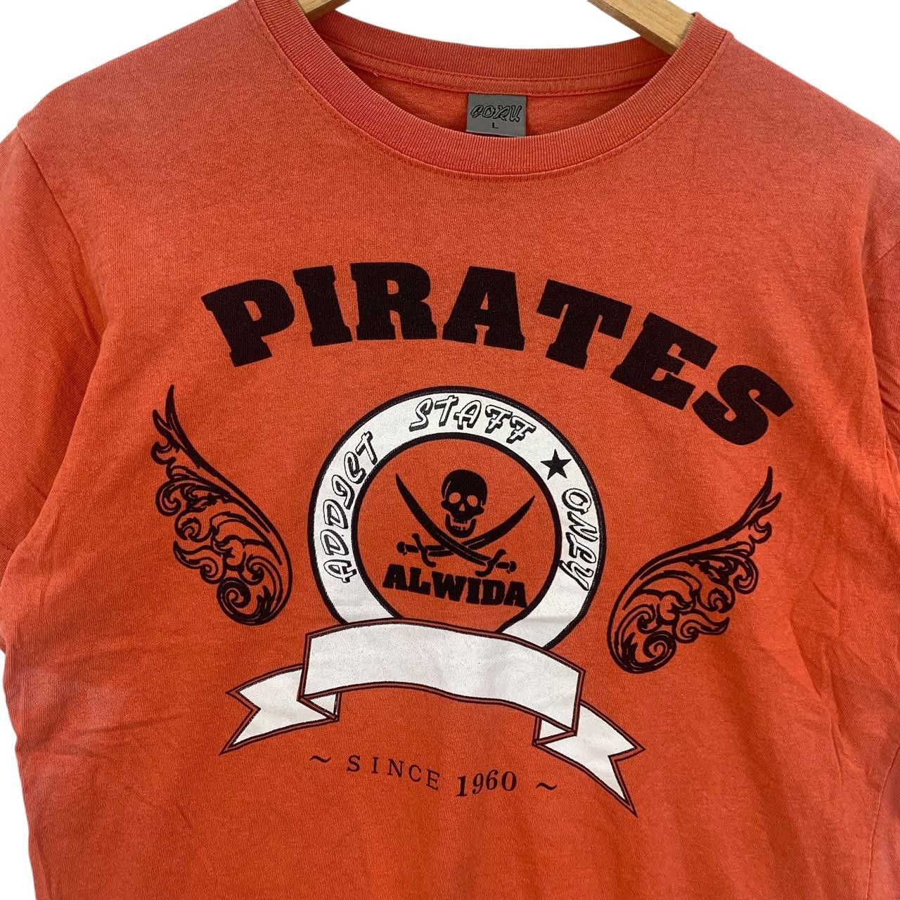 Vintage Vintage PIRATES ALWIDA Addjet Staff Only Skull Tee Shirt Size US L / EU 52-54 / 3 - 5 Thumbnail