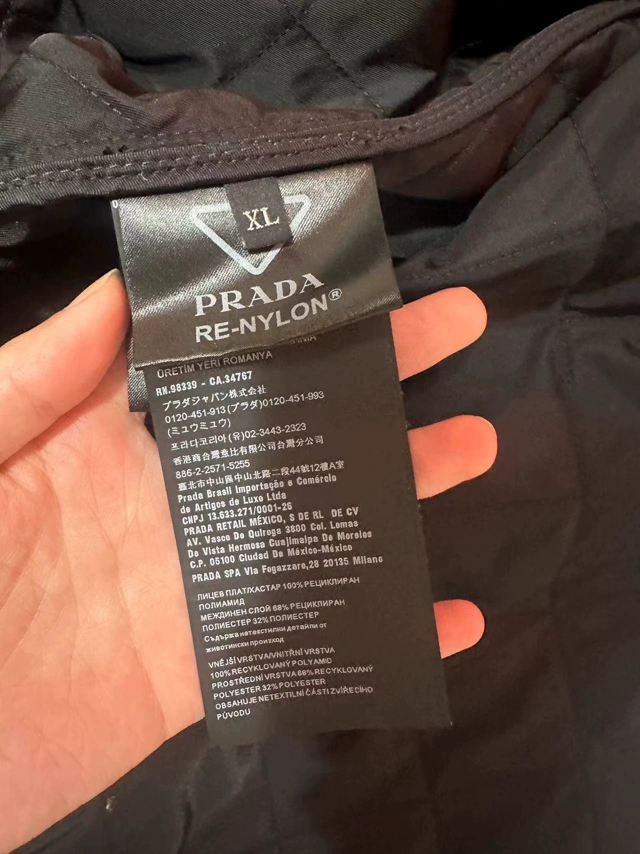 Prada Prada Authentic Cotton Puffer Jacket Size US XL / EU 56 / 4 - 3 Thumbnail