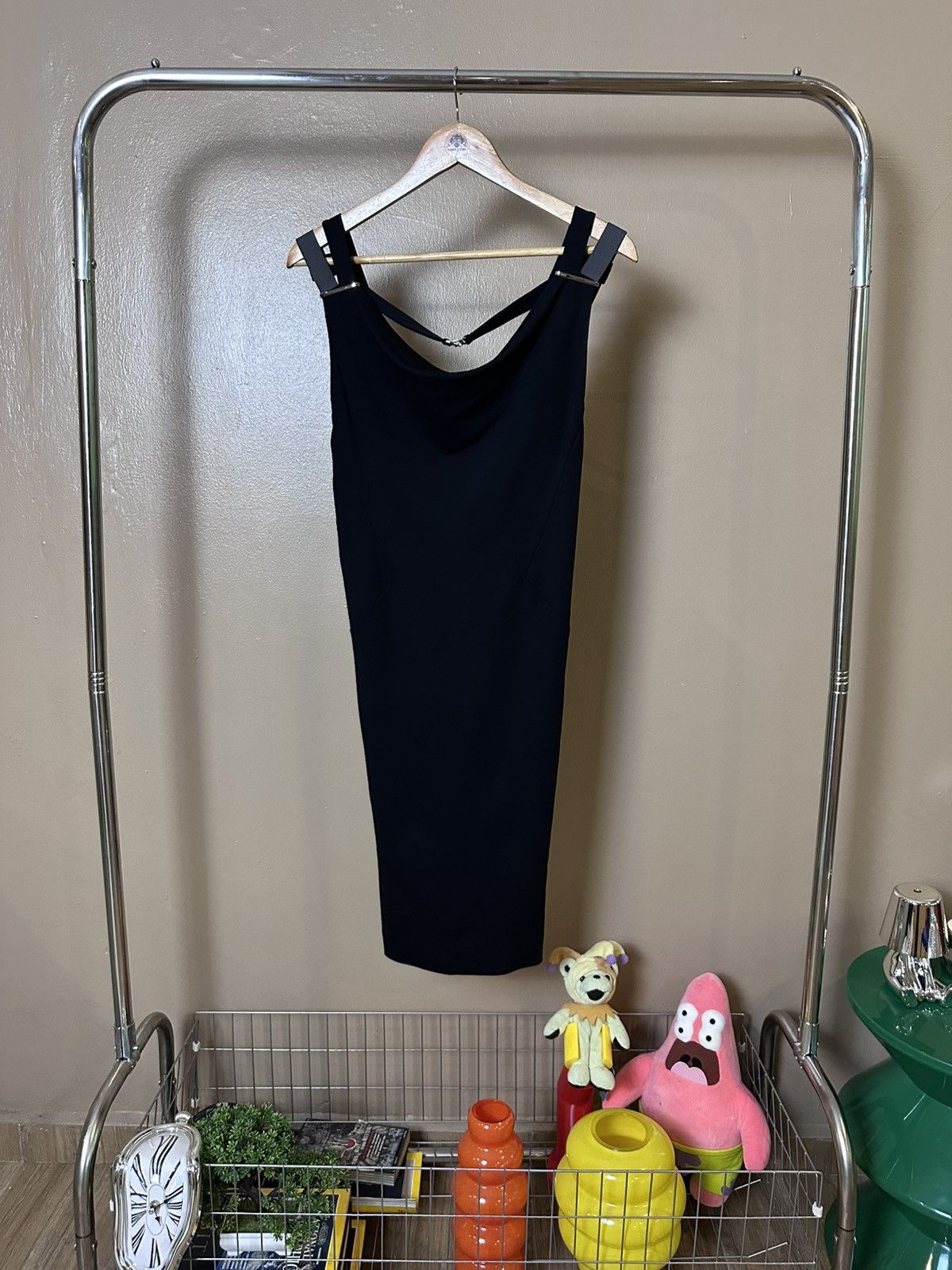 Gucci Gucci Black Stretch Midi Dress Size S / US 4 / IT 40 - 1 Thumbnail