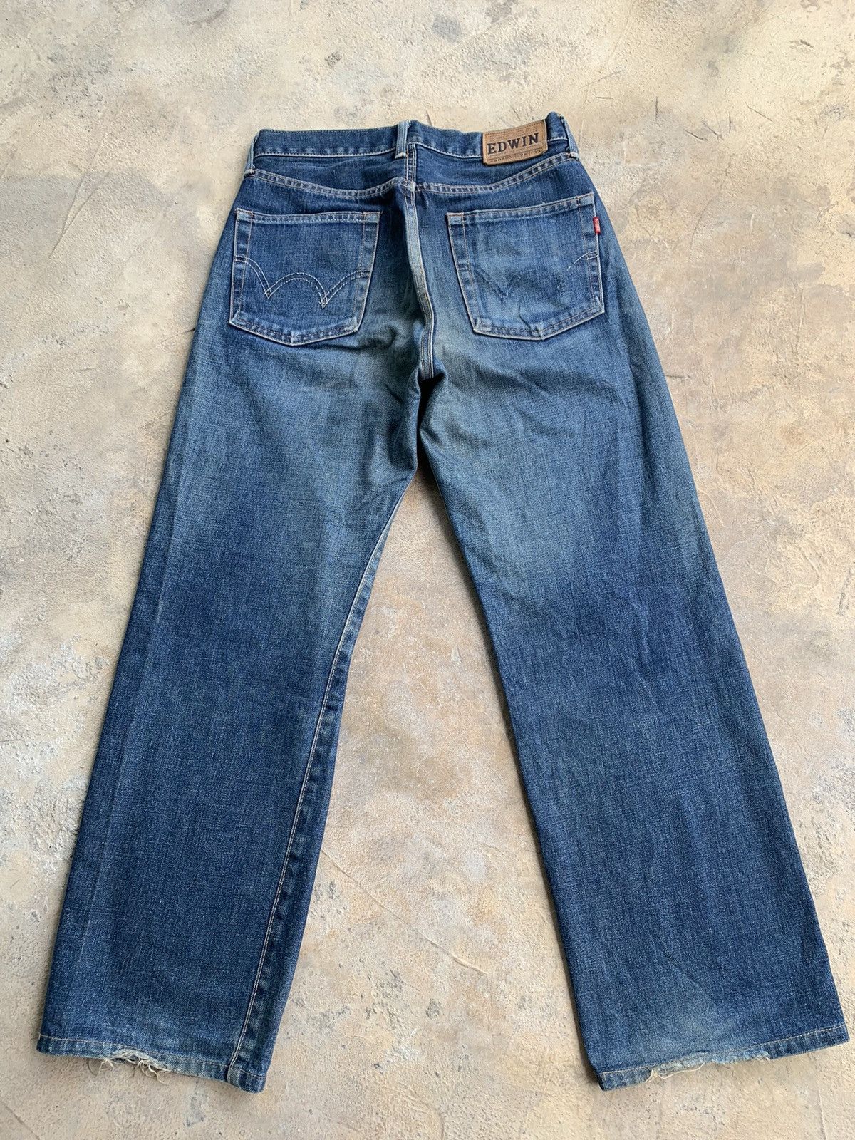 Edwin × Japanese Brand Vintage Edwin 505SX Selvedge distressed denim Size US 28 / EU 44 - 4 Thumbnail