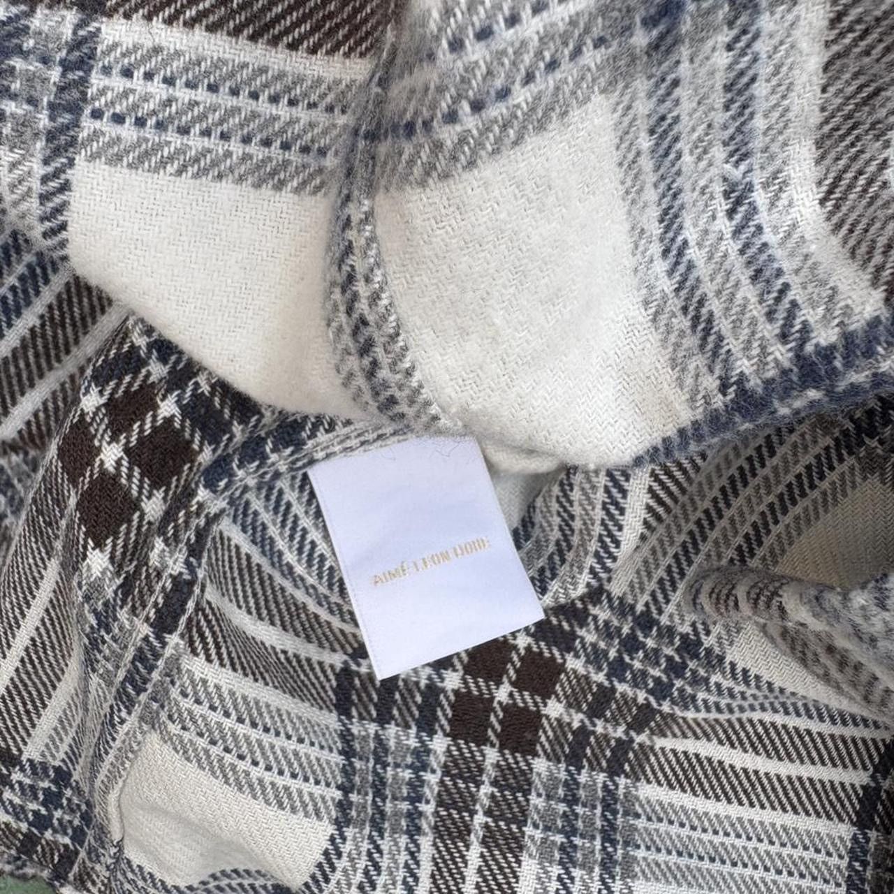 Aime Leon Dore NWOT Aime Leon Dore Blue and Brown Plaid Flannel Shirt Size US S / EU 44-46 / 1 - 5 Thumbnail