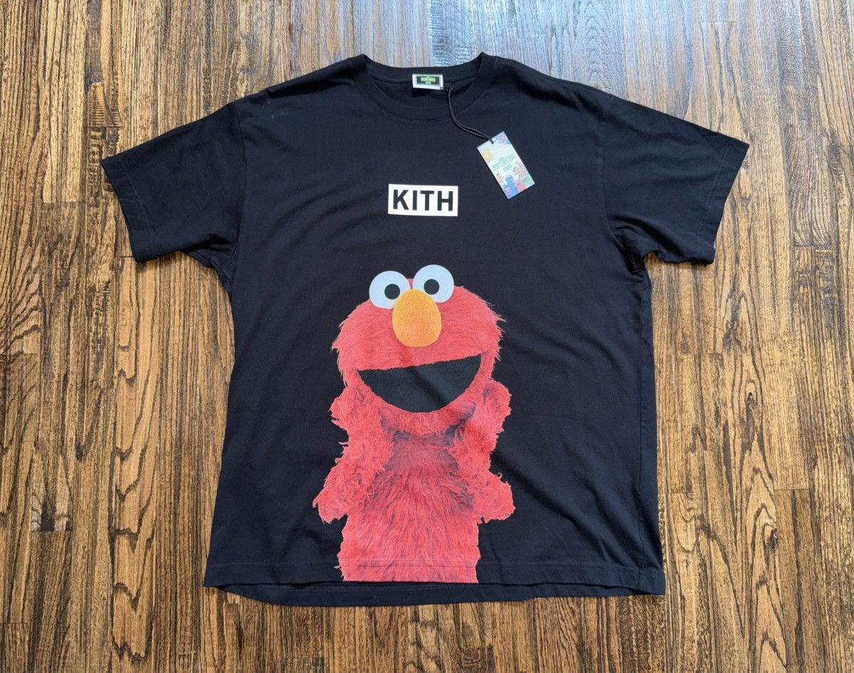 ☆ KITH x Sesame Street Elmo Tee コラボTシャツ ☆ Kith x Sesame Street Elmo Tee Black Men's - FW24 - US
