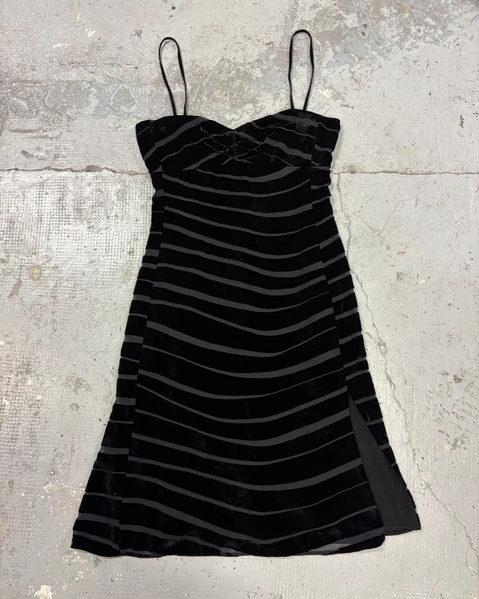 AW2002 Emporio Armani Black Velvet Dress