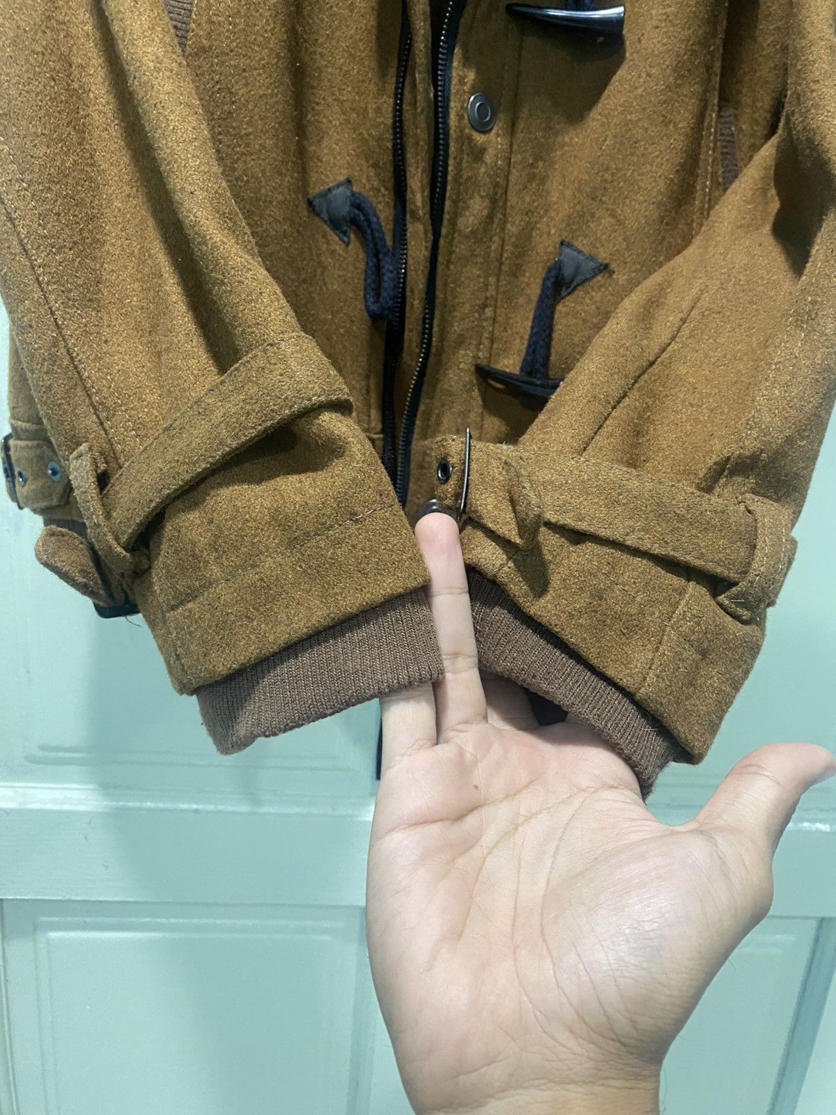 In The Attic In The Attic Wool Duffle Jacket Bikers Design Size L / US 10 / IT 46 - 8 Thumbnail