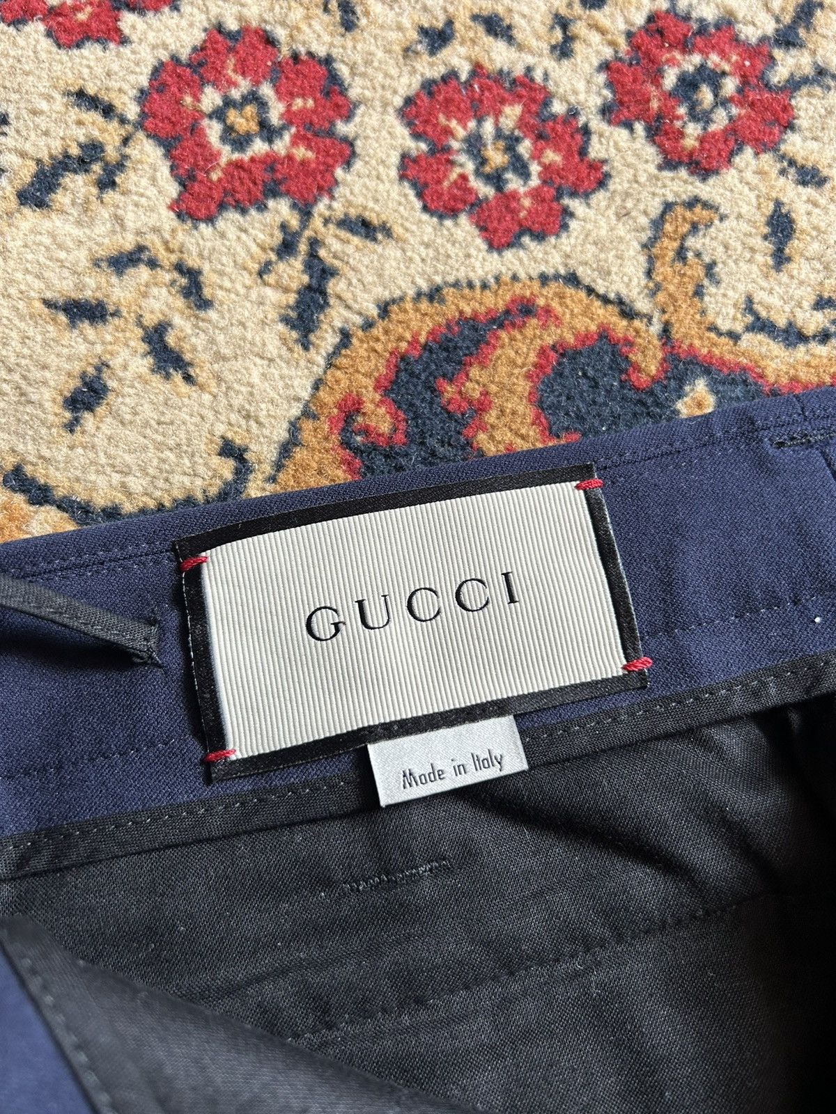 Gucci Gucci Side Stripe Flower Leggings pants size-38 Size 26" / US 2 / IT 38 - 8 Thumbnail