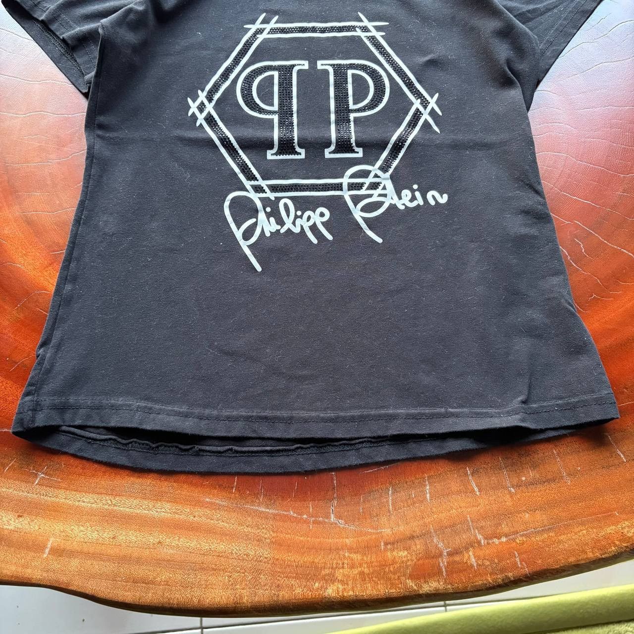 Philipp Plein Y2K Style Womens Philipp Plein Hexagon Tshirt Size L / US 10 / IT 46 - 4 Thumbnail