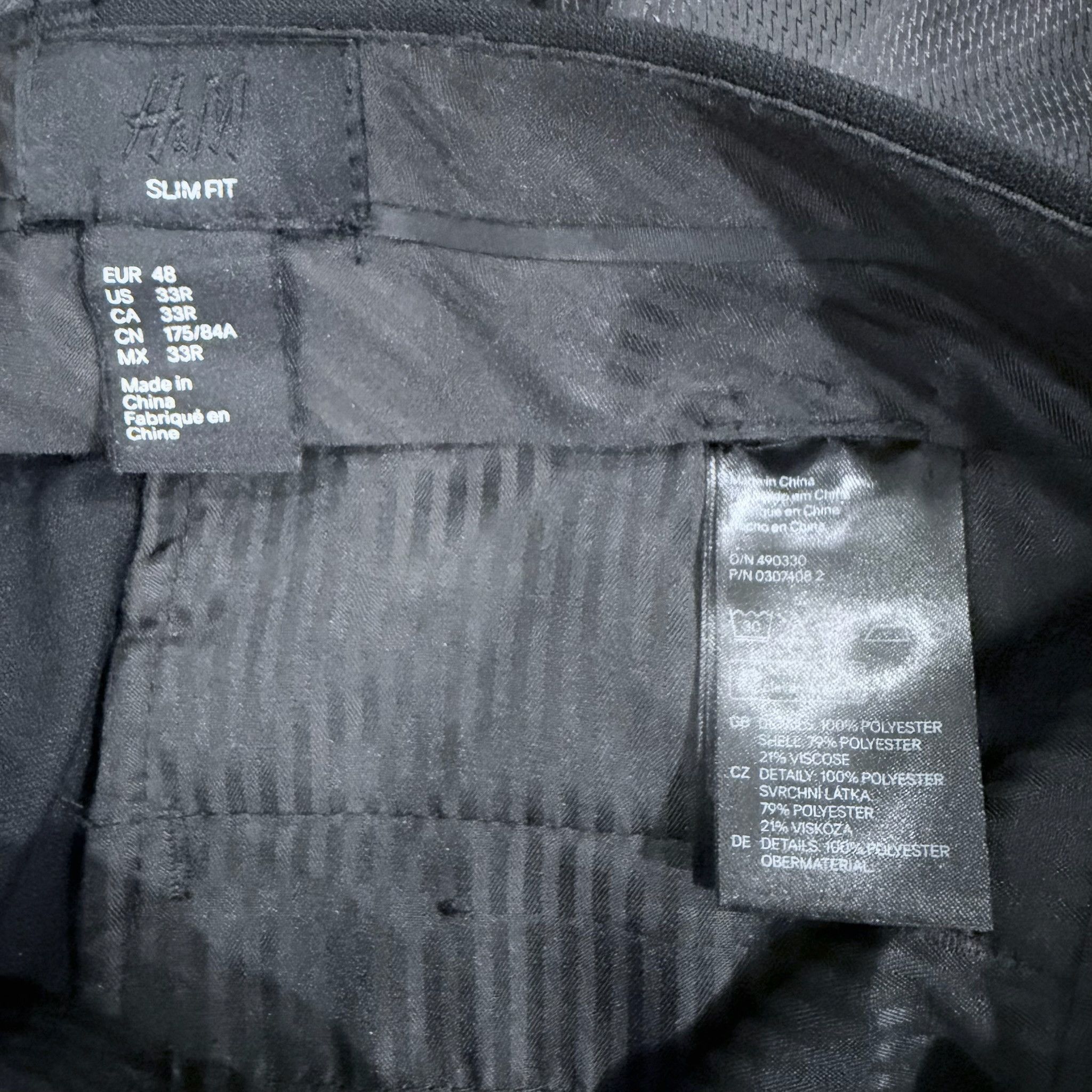 H&M H&M Slim Fit Black Tuxedos Suit Set - 40R / 33R Size 40R - 13 Thumbnail