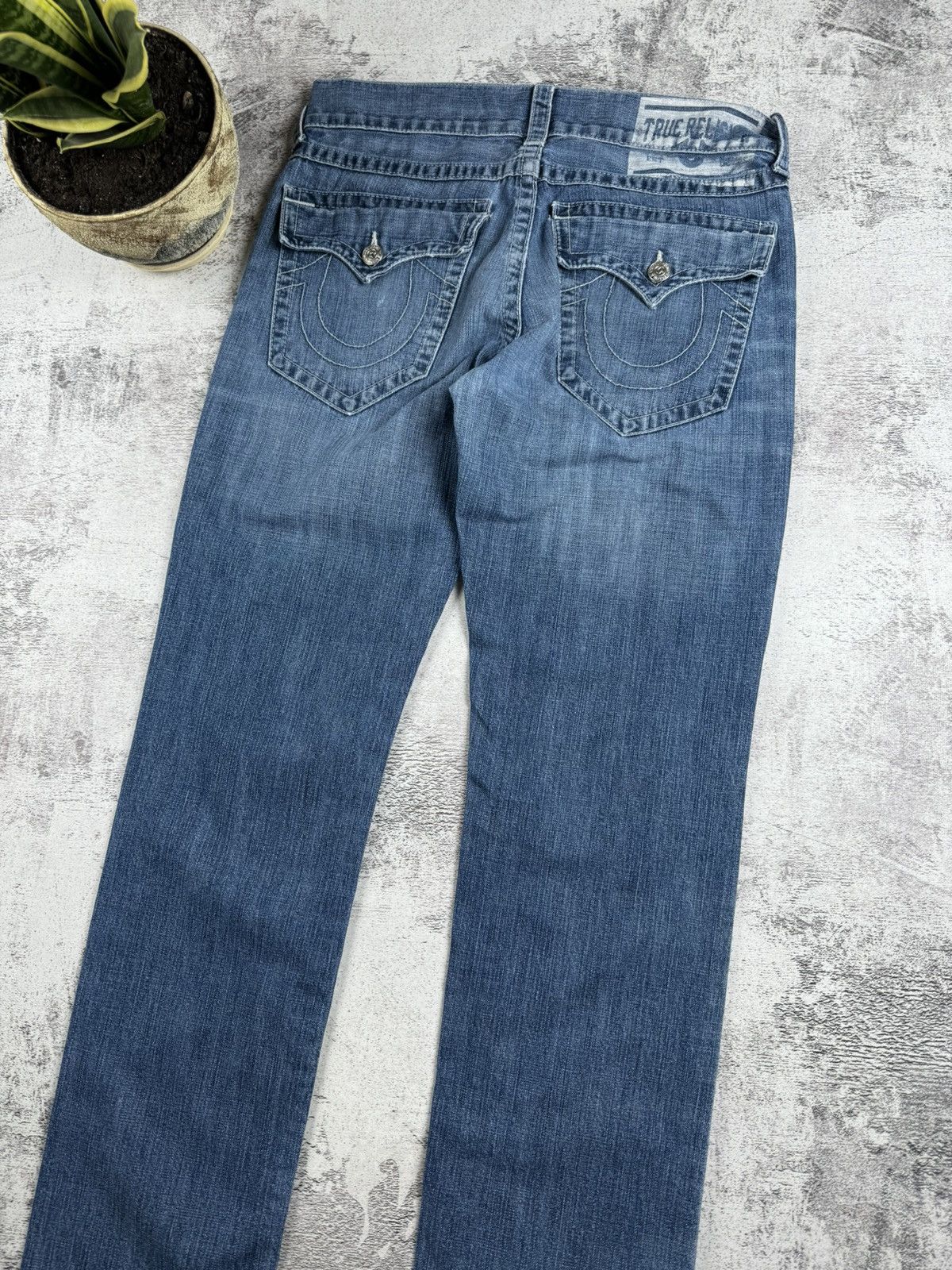 True Religion Vintage True Religion Y2K Distressed Faded Rap Jeans Denim Size US 32 / EU 48 - 4 Thumbnail