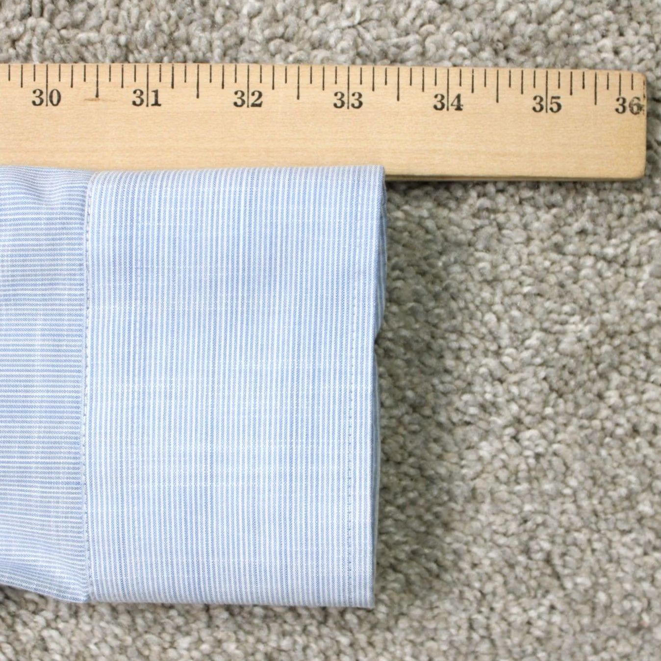 Joseph Abboud Joseph Abboud Shirt Mens XL Blue Non-Iron Cotton Stretch Long Sleeve Button Up Size US XL / EU 56 / 4 - 7 Thumbnail