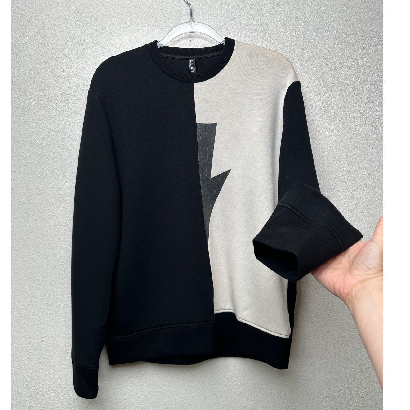 Neil Barrett Neil Barrett men’s sweater black/off-white lightning bolt L Size US L / EU 52-54 / 3 - 1 Thumbnail