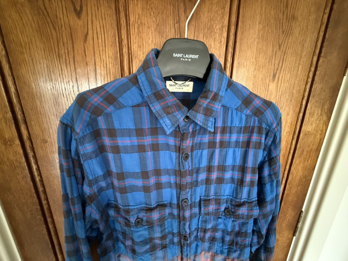 Hedi Slimane × Saint Laurent Paris SS16 Grail Saint Laurent Surf sound bleached flannel pink Size US L / EU 52-54 / 3 - 10 Thumbnail