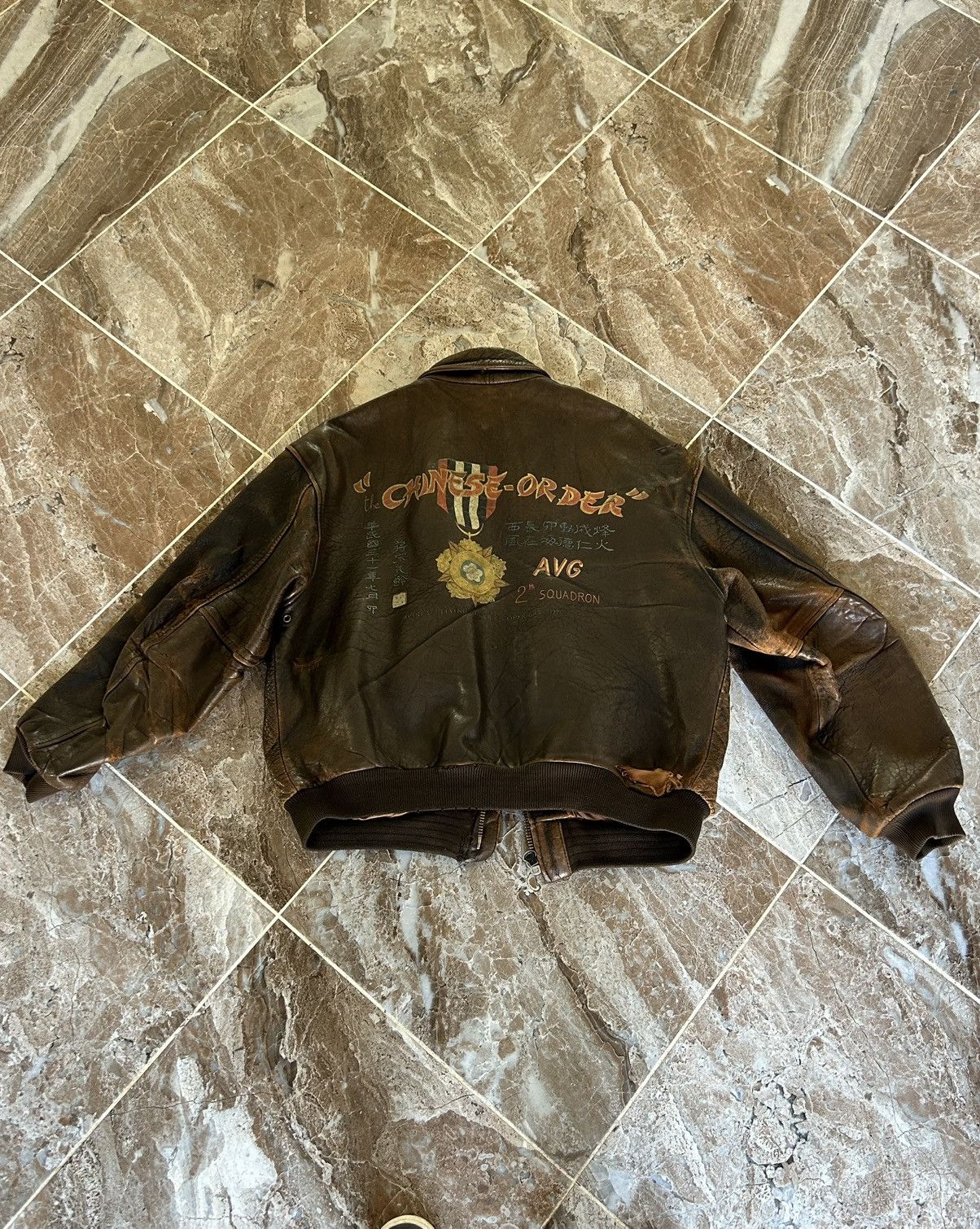 Avirex Avirex Vintage Leather Jacket “Chinese Order” Flying Tigers Size US L / EU 52-54 / 3 - 2 Thumbnail