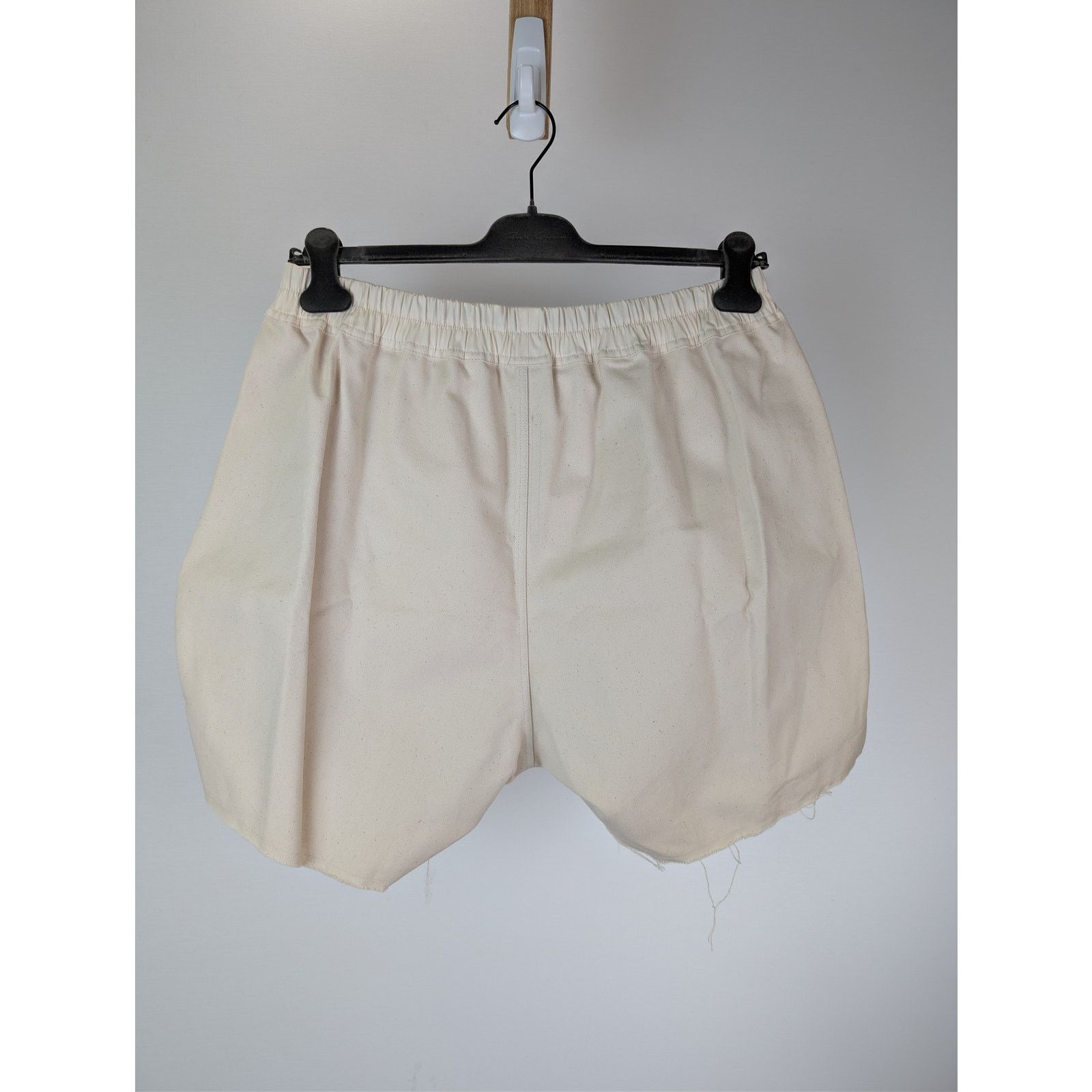 Rick Owens o1rshd1 Cotton Canvas Boxer Shorts in Beige Size US 38 / EU 54 - 9 Thumbnail