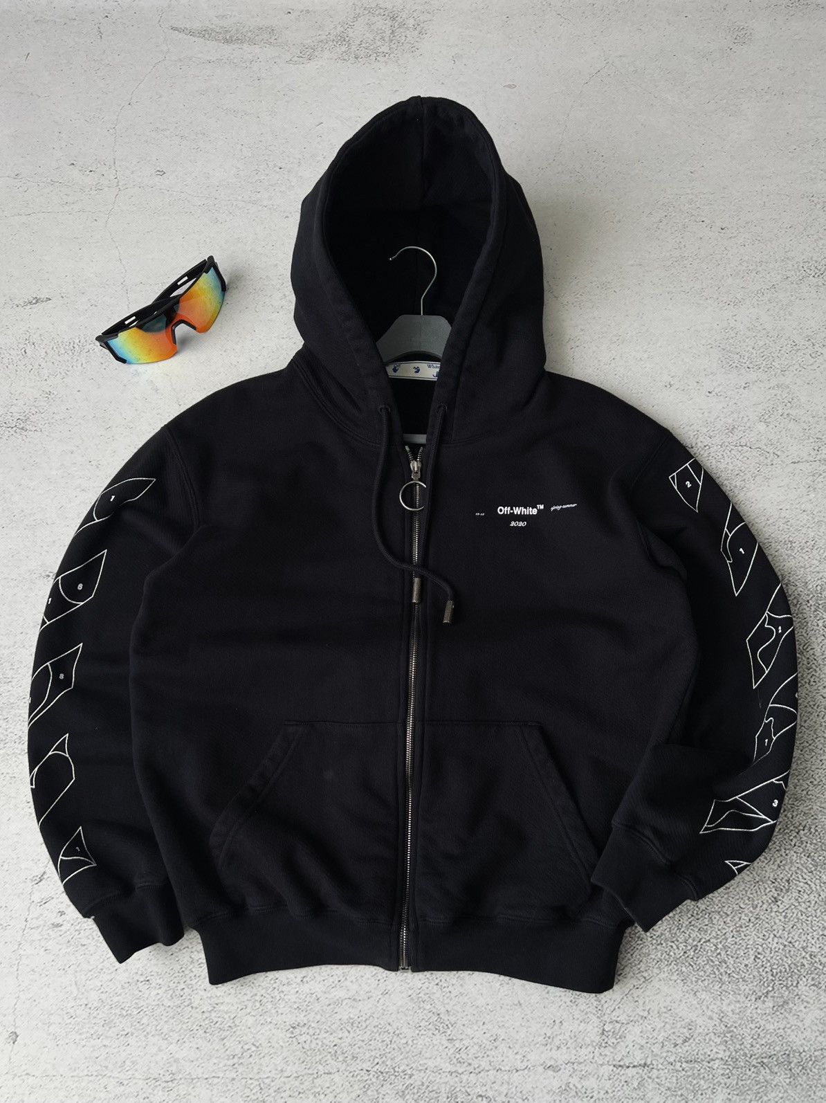 Off-White Off-White Puzzle Zip Hoodie Black M Women’s Rare Streetwear Size M / US 6-8 / IT 42-44 - 7 Thumbnail