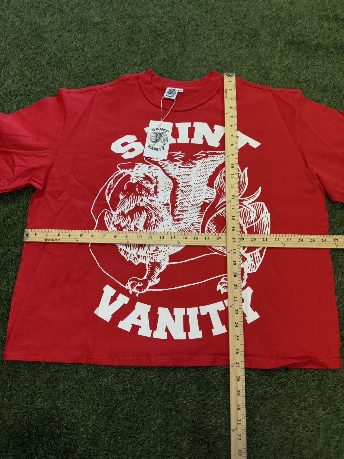 Saint Vanity Saint Vanity Red Tee Shirt Size XL Brand New Size US XL / EU 56 / 4 - 6 Thumbnail