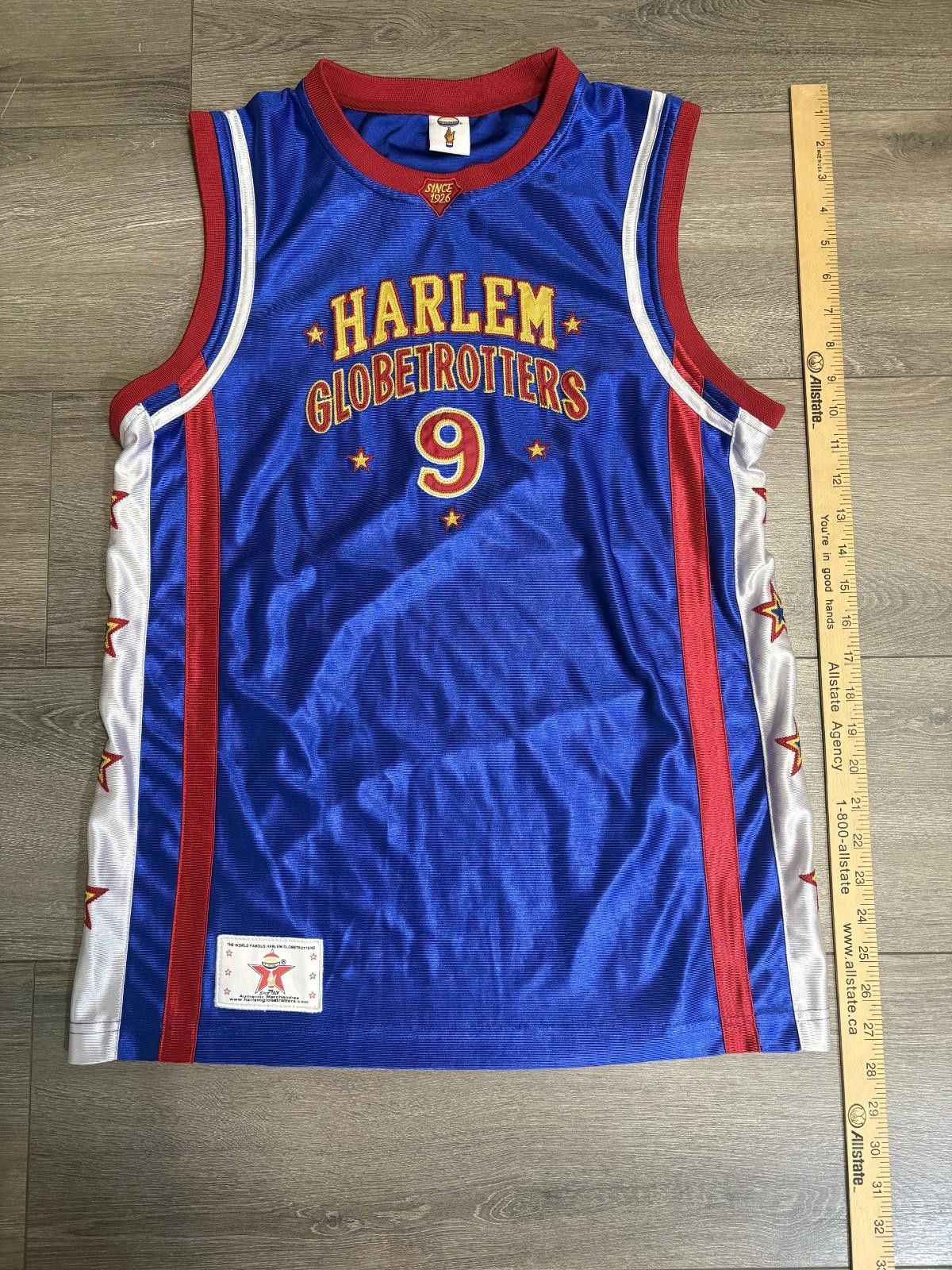 Harlem Globetrotters Harlem Globetrotters Mens #9 Hot Shot Jersey Size S Size ONE SIZE - 2 Thumbnail
