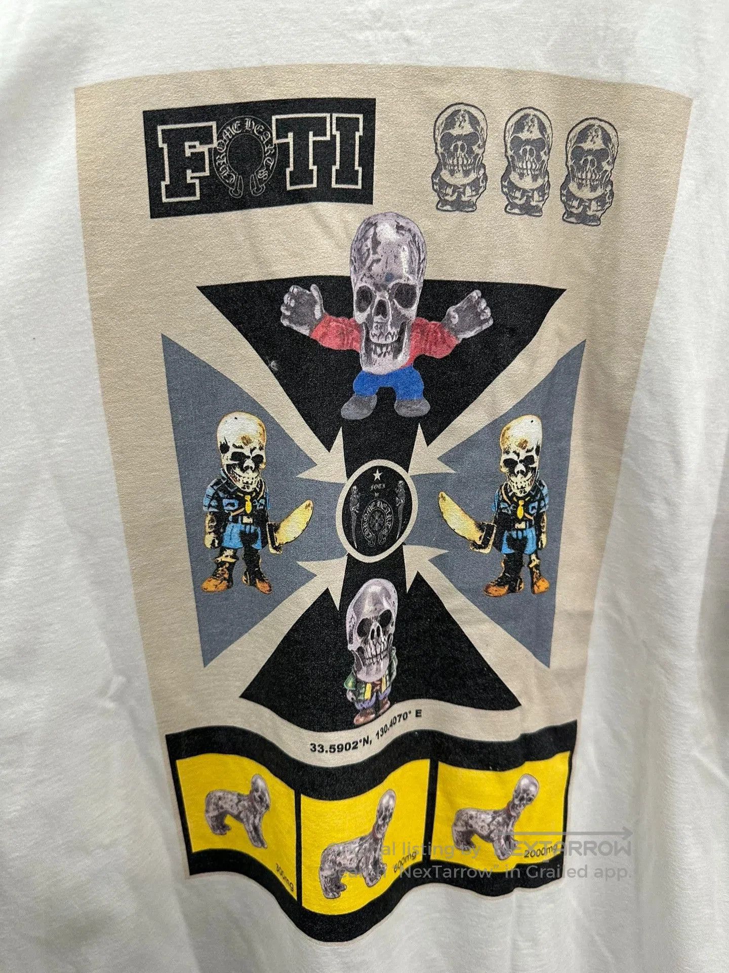 Chrome Hearts chrome hearts foti long sleeve white shirt. Size US XXL / EU 58 / 5 - 7 Thumbnail