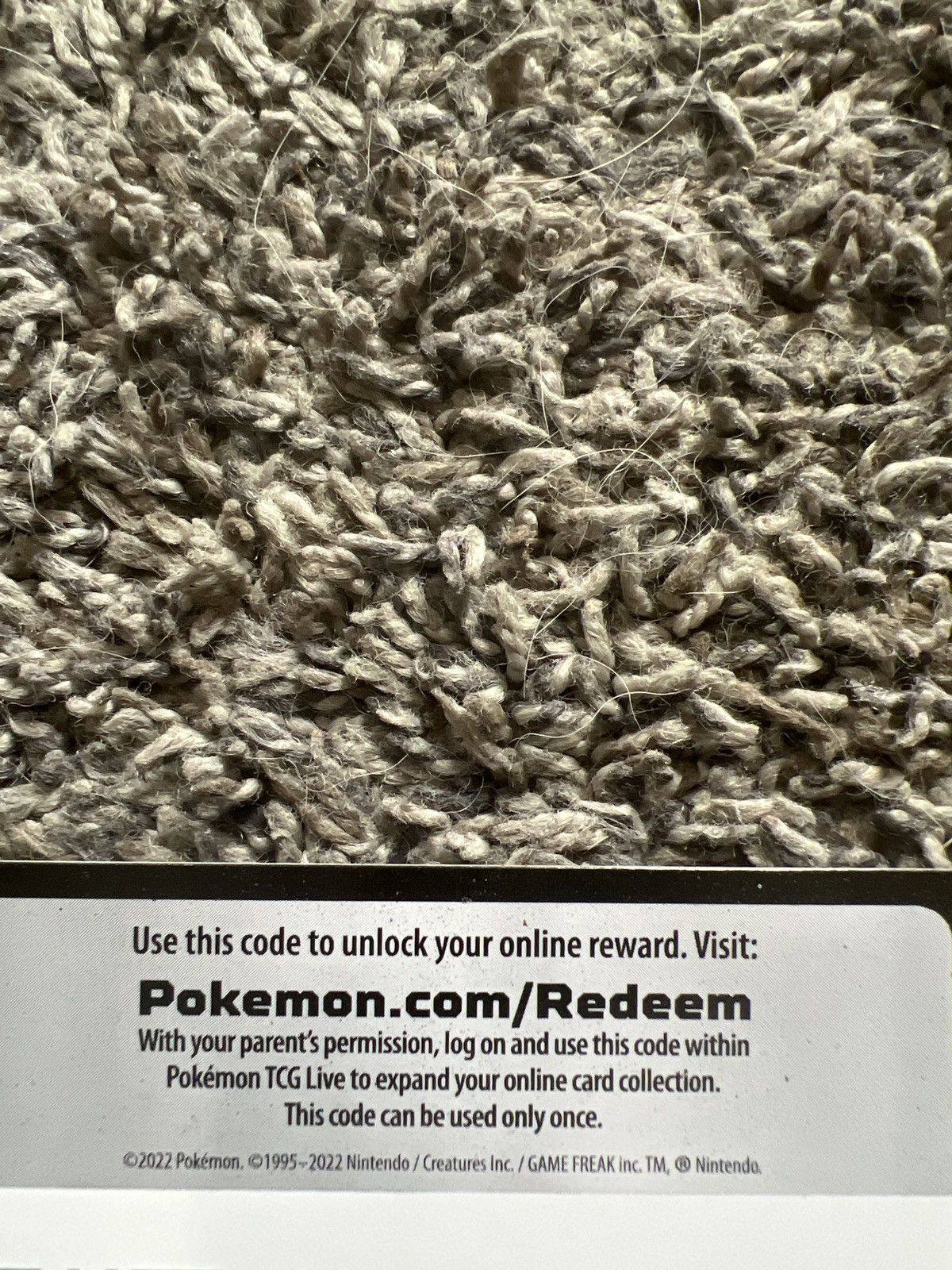 Pokemon 2022 Pokémon Redeem Card Size ONE SIZE - 2 Thumbnail
