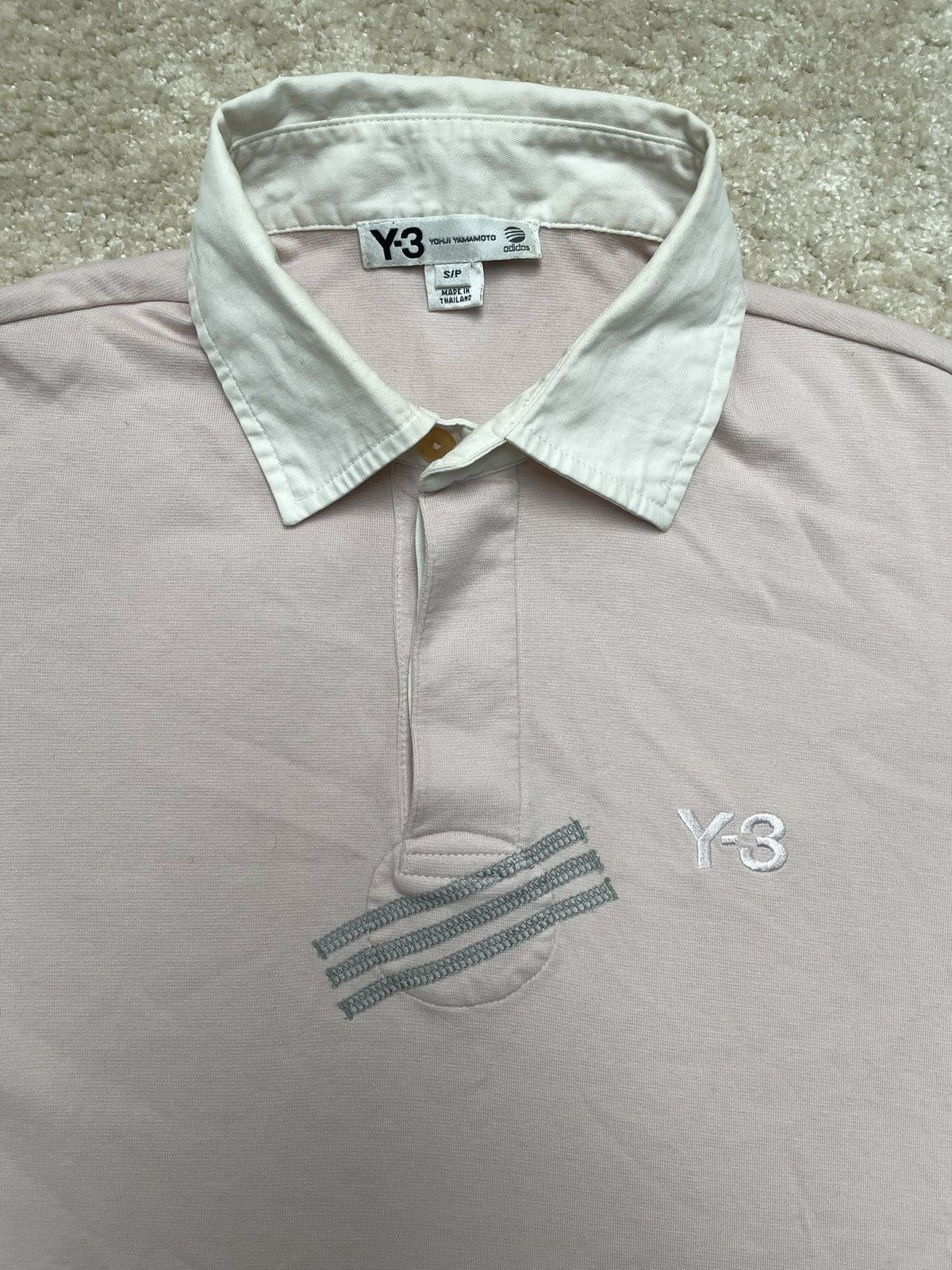 Y-3 adidas x Y-3 Vintage Polo Shirt Size US S / EU 44-46 / 1 - 4 Thumbnail
