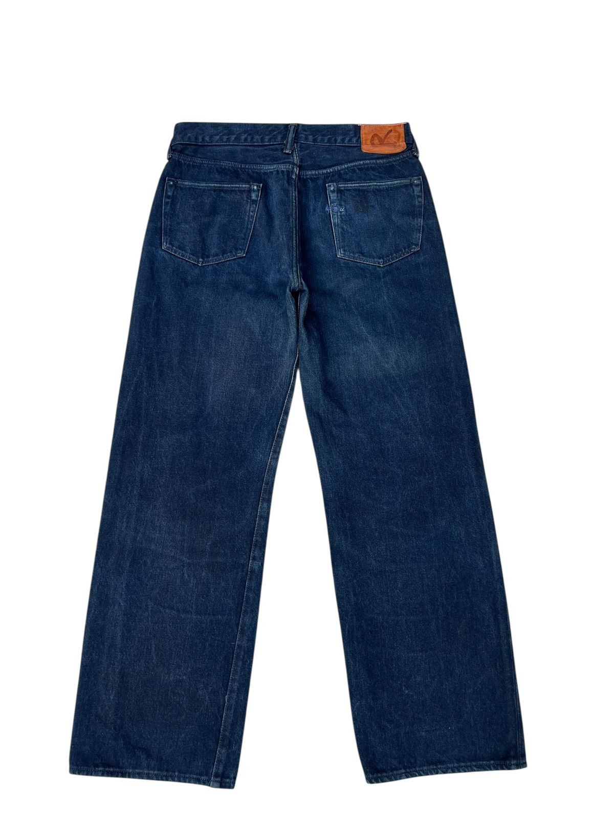 45rpm 45rpm Fade Indigo Hidden Rivets Denim Loose Jeans Size US 29 - 13 Thumbnail