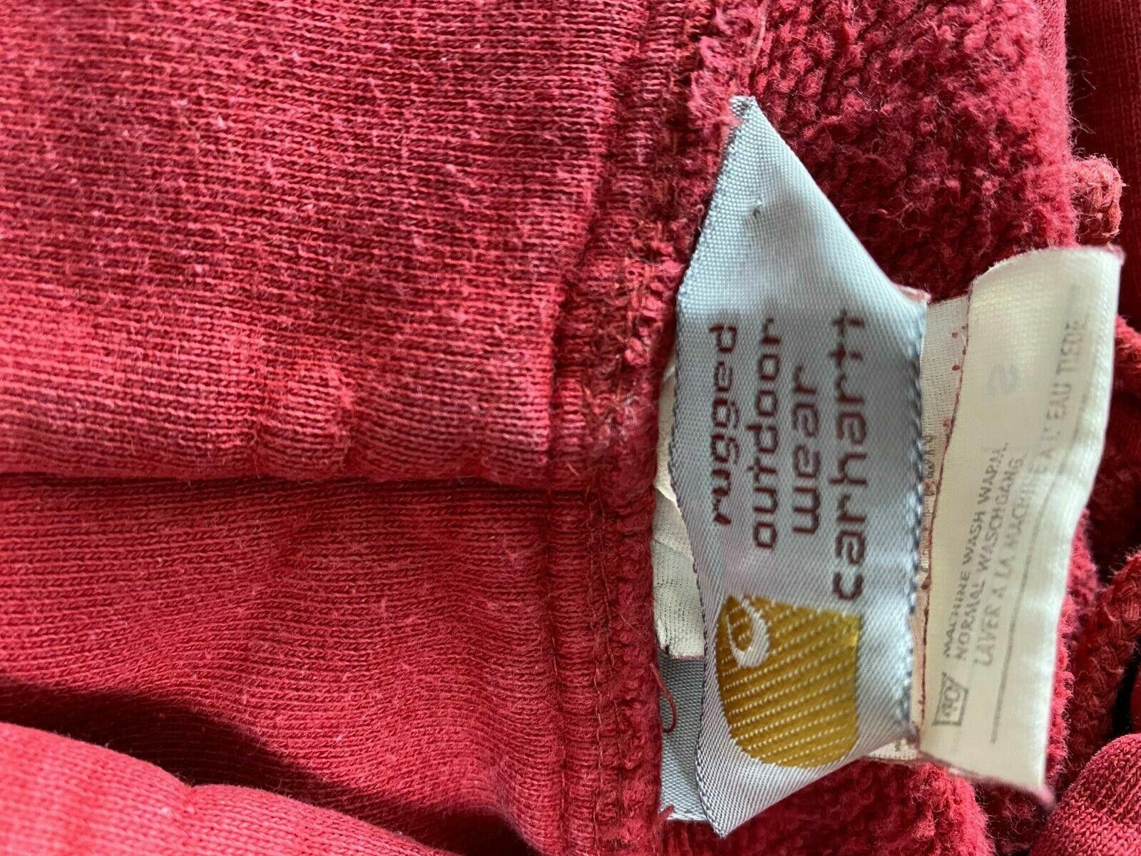 Carhartt Men Carhartt Red Full Zip Cotton Hoodie Sweater Size S Size US S / EU 44-46 / 1 - 10 Thumbnail