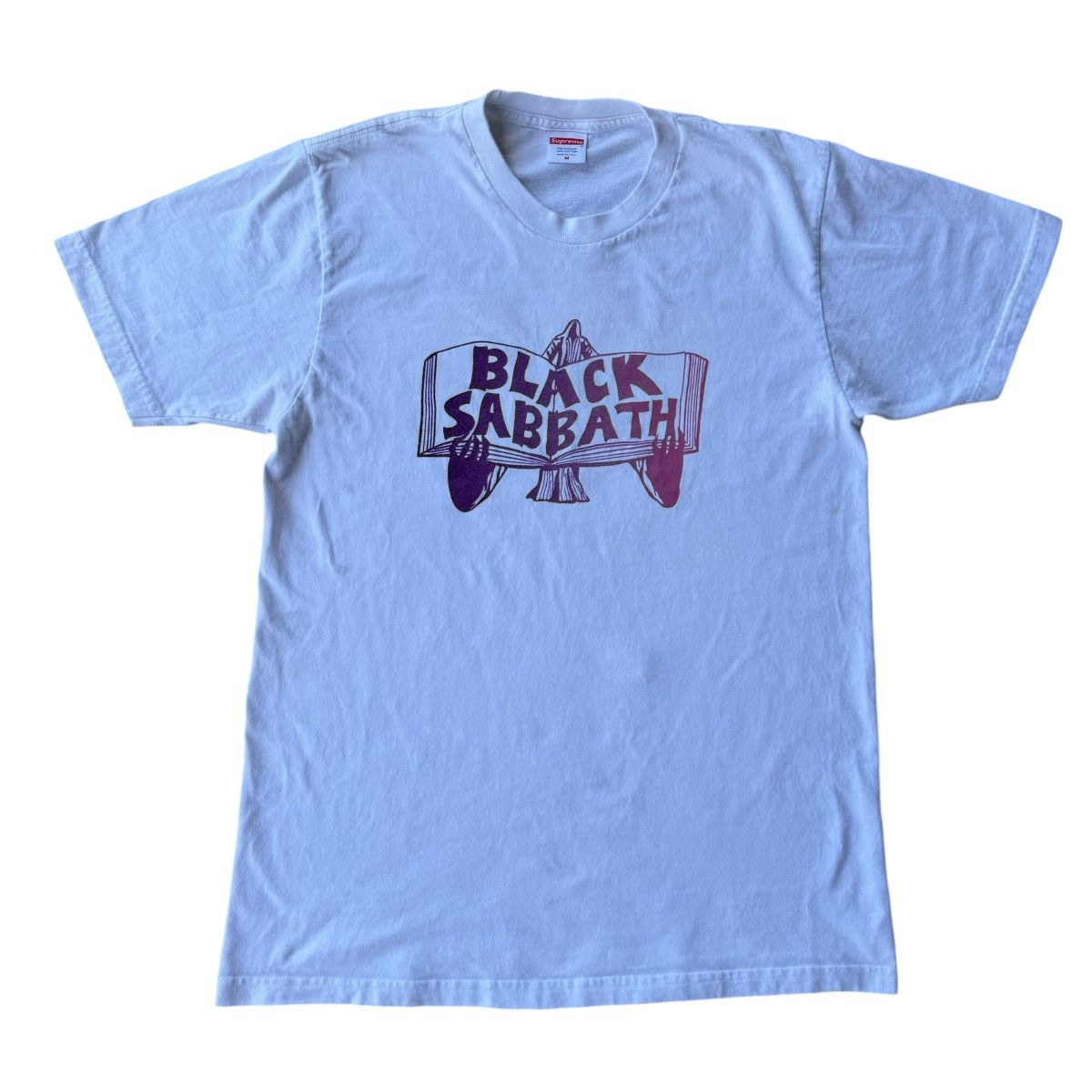 Black Sabbath × Supreme 2016 Supreme Black Sabbath Band Graphic Tome Hype Tee Shirt Size US M / EU 48-50 / 2 - 3 Thumbnail