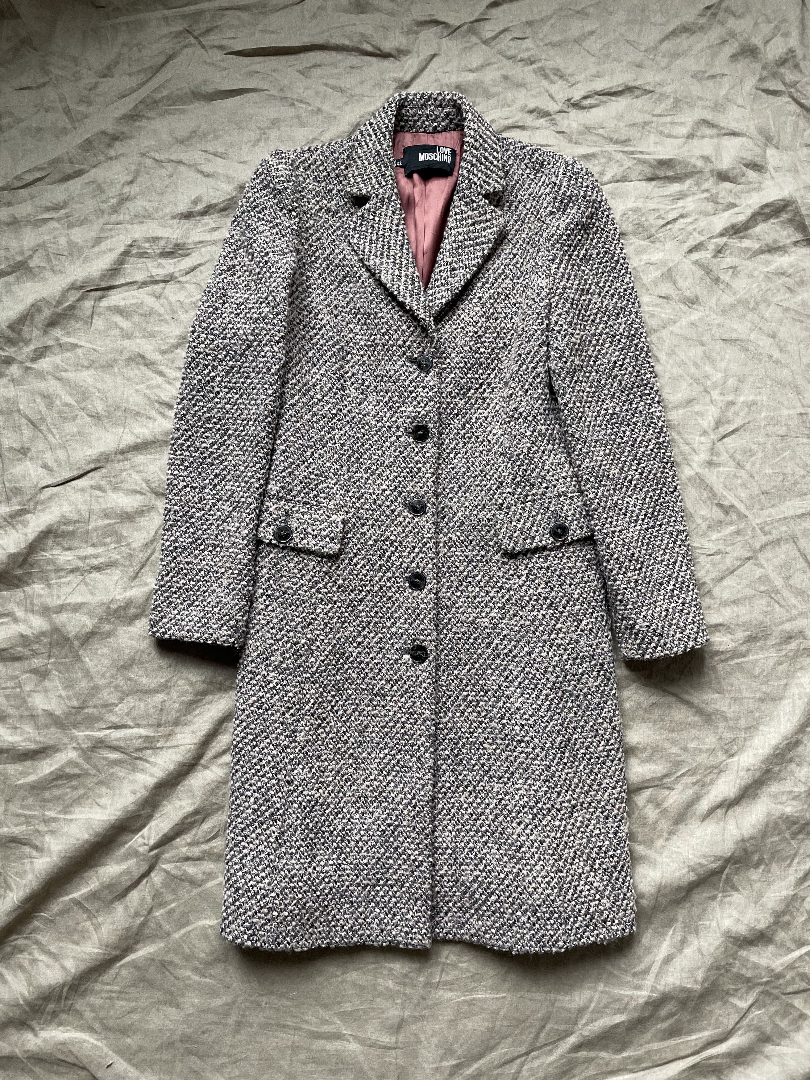 Love Moschino Love Moschino Wool Blend Woven Long Coat 6344AC Size M / US 6-8 / IT 42-44 - 1 Thumbnail