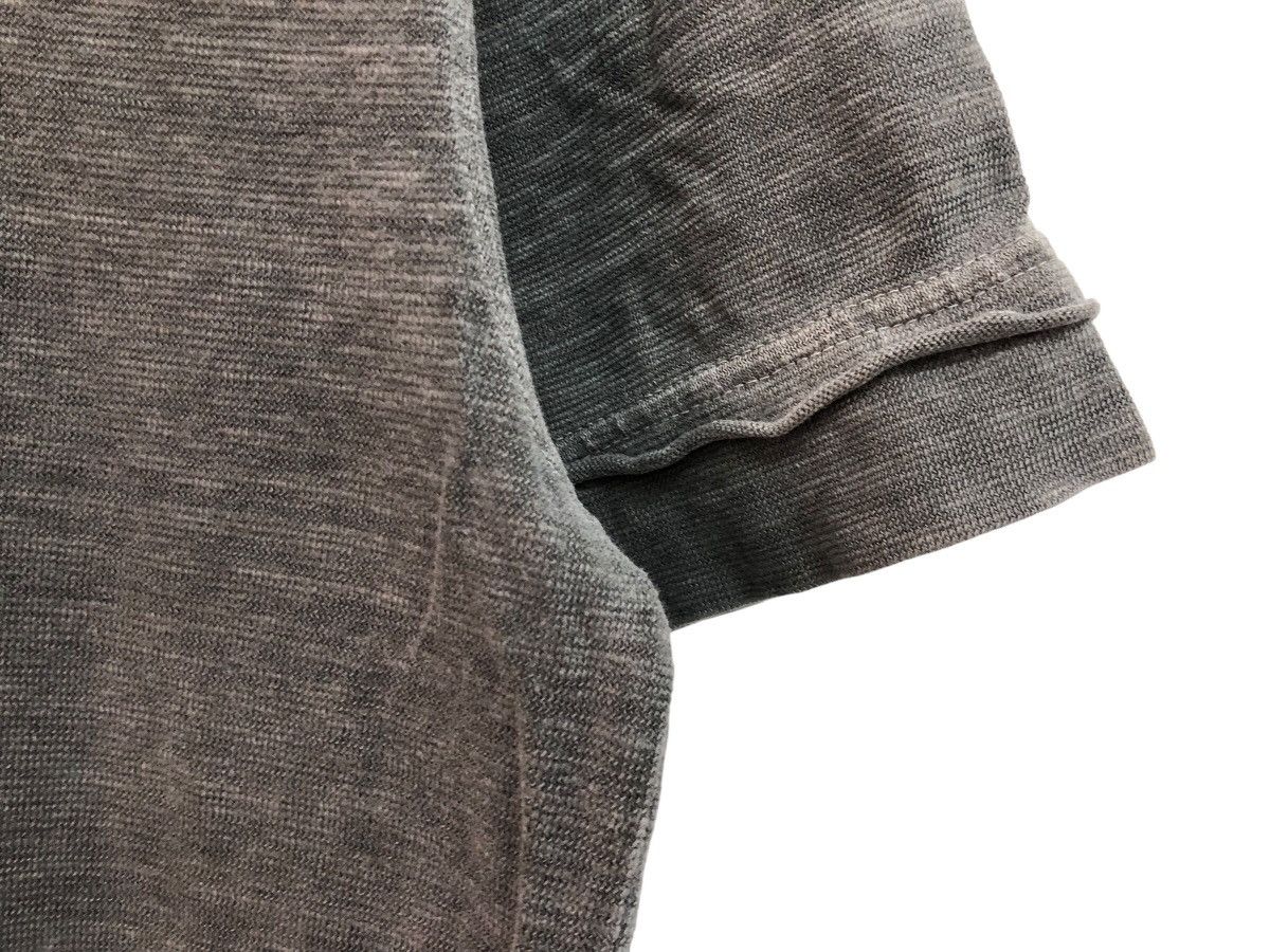 AESTHETIC 🇯🇵 HENLEY NECK BEAUTY FADE GREY TEE