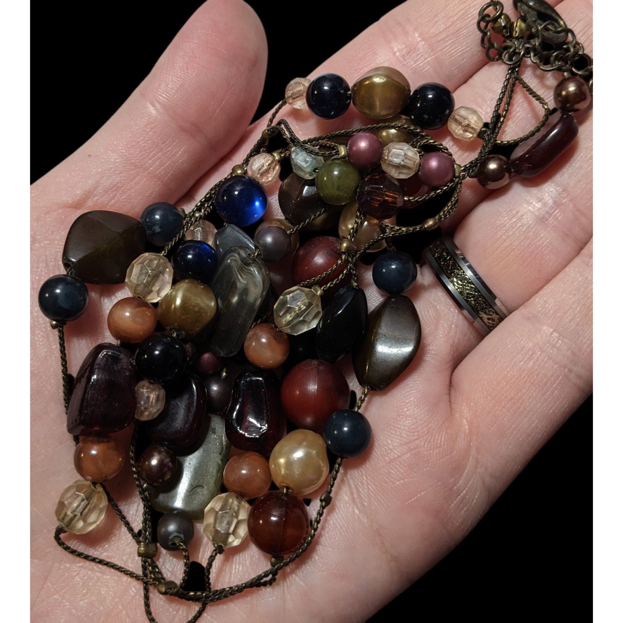 Other Retro Bohemian Cluster Beaded Station Necklace Size ONE SIZE - 5 Thumbnail