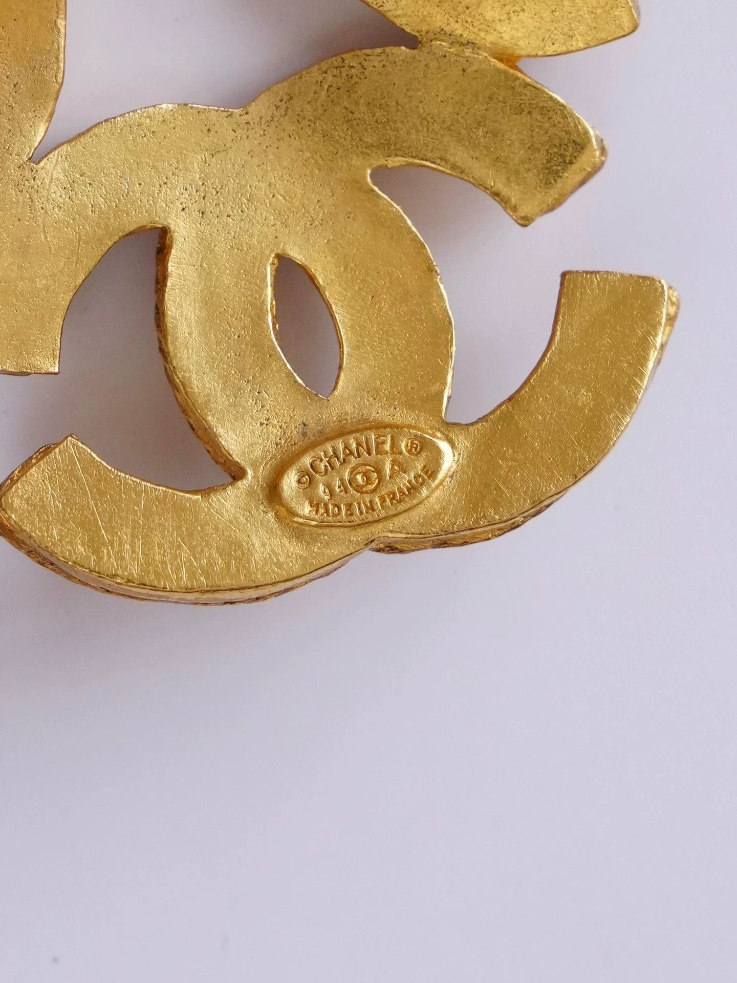 Chanel Vintage Chanel Triple Logo Grapevine Double C Brooch 5.5cm Size ONE SIZE - 5 Thumbnail