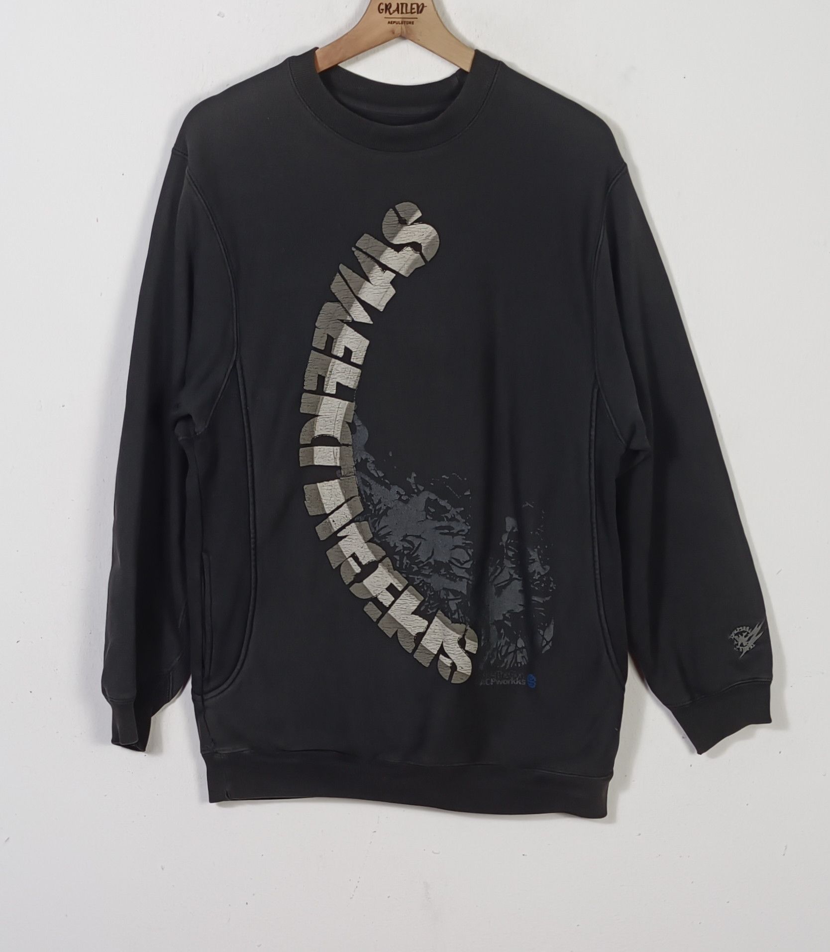 Breath & Stone Vintage BRTH Breath Wald Femes Spell Out Sweatshirt Size US M / EU 48-50 / 2 - 1 Thumbnail