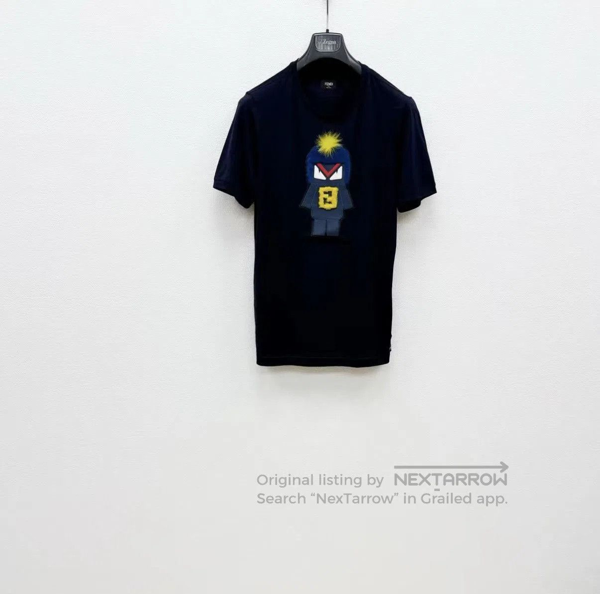 Fendi Black Short Sleeve Graphic T. Size US S / EU 44-46 / 1 - 1 Thumbnail