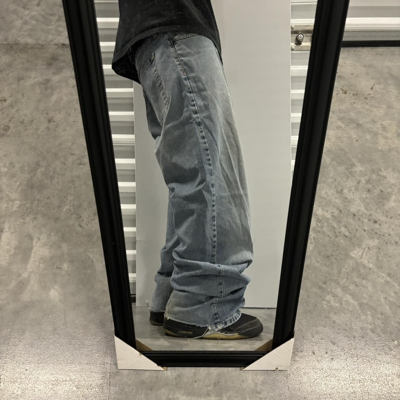Japanese Brand × Vintage Vintage Y2K/2000s Baggy Light Wash Distressed Denim Jeans! Size US 38 / EU 54 - 2 Thumbnail