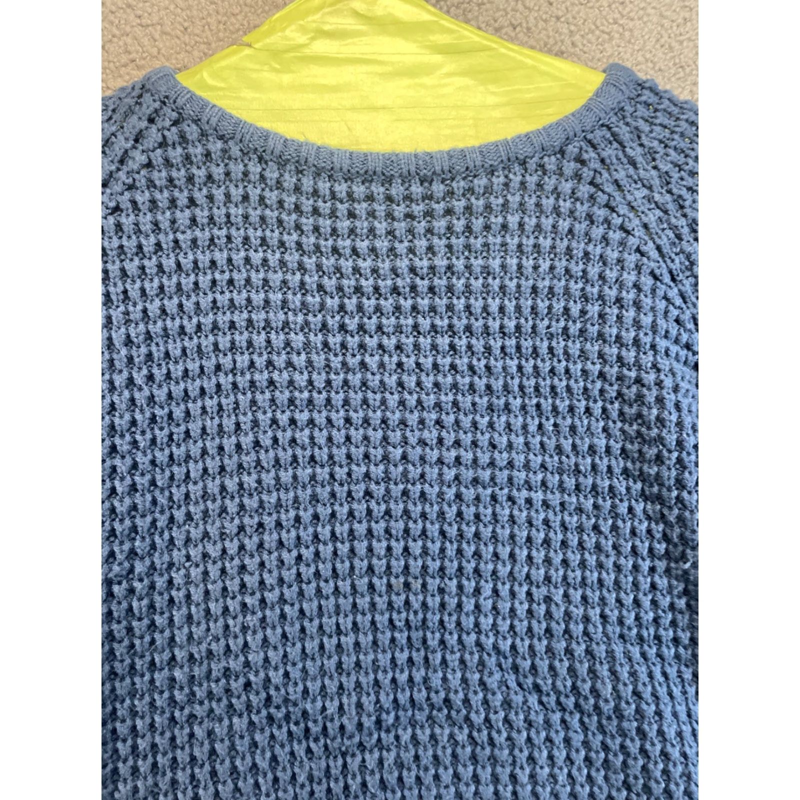 Vintage American Weekend Women's Sweater S Blue Acrylic Ramie Winter Pullover Machine Washable Size S / US 4 / IT 40 - 2 Thumbnail