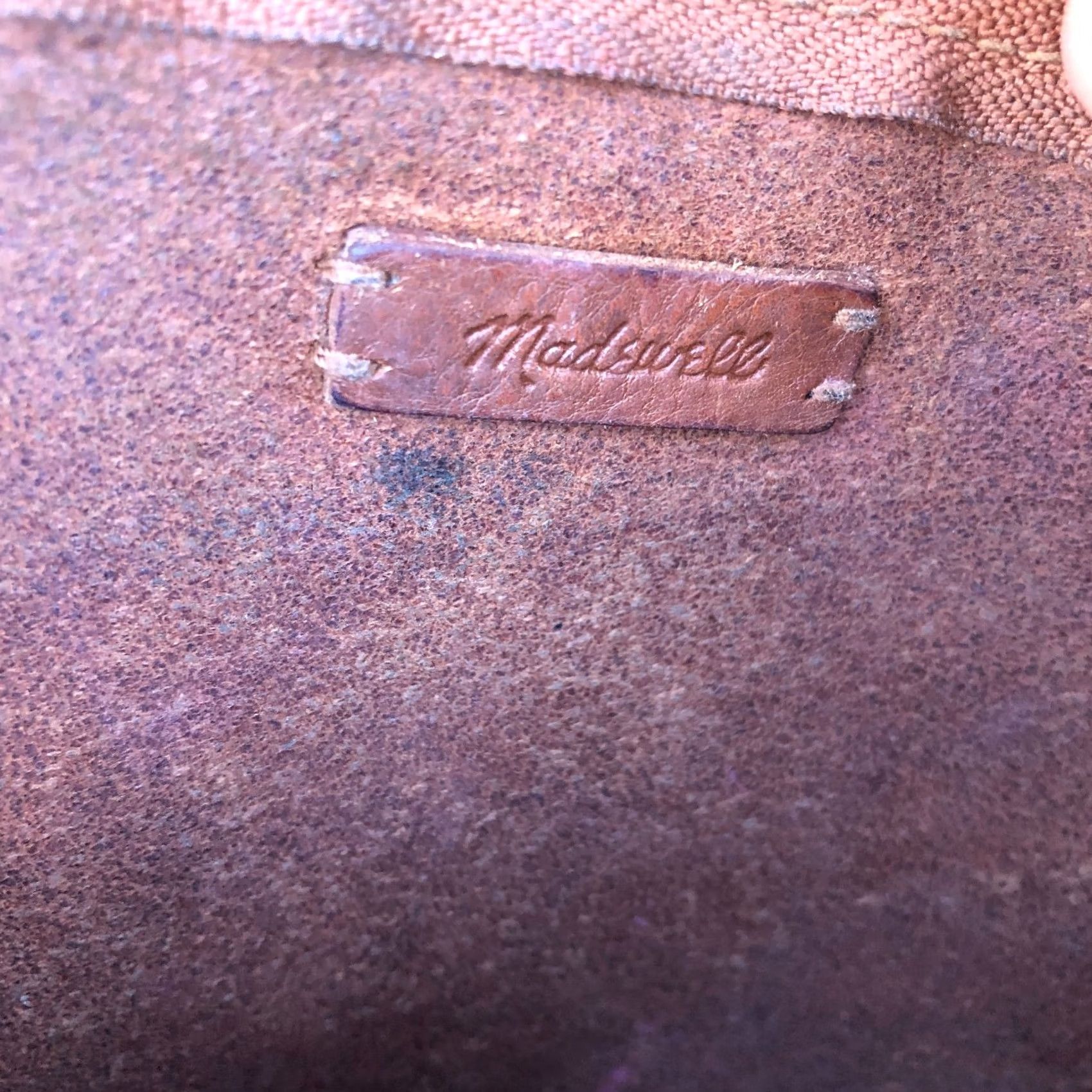 Madewell MADEWELL The Simple Crossbody Purse Bag Women's Leather Brown Zipper Crossbody Purse Bag Brown Leather Size ONE SIZE - 7 Thumbnail