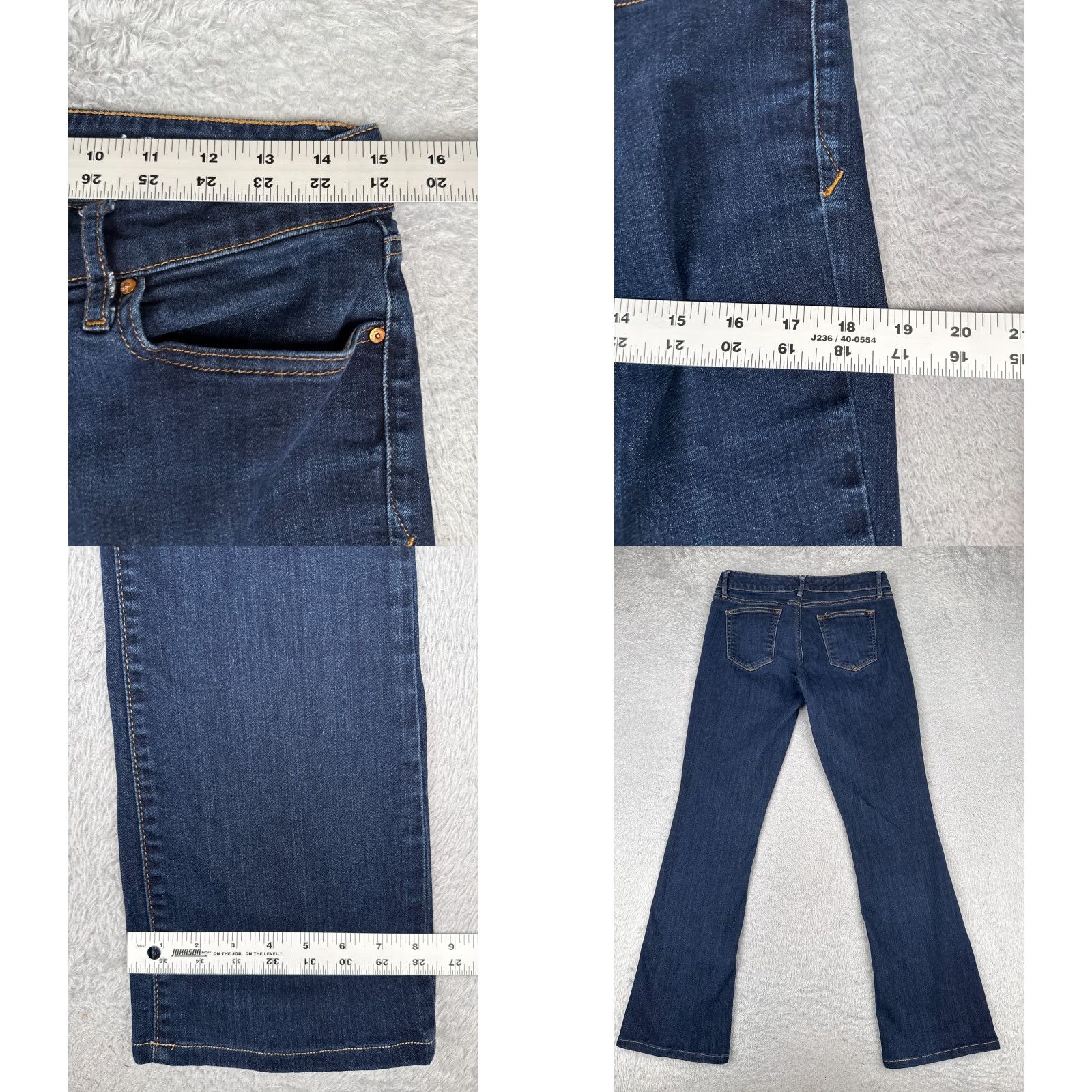 Gap Gap Jeans Womens Bootcut Jeans 8 Blue Denim Mid Rise 30x32 Bootcut 5-Pocket Stretch Cotton Blend Gap 1969 Western American Size 30" / US 8 / IT 44 - 9 Thumbnail