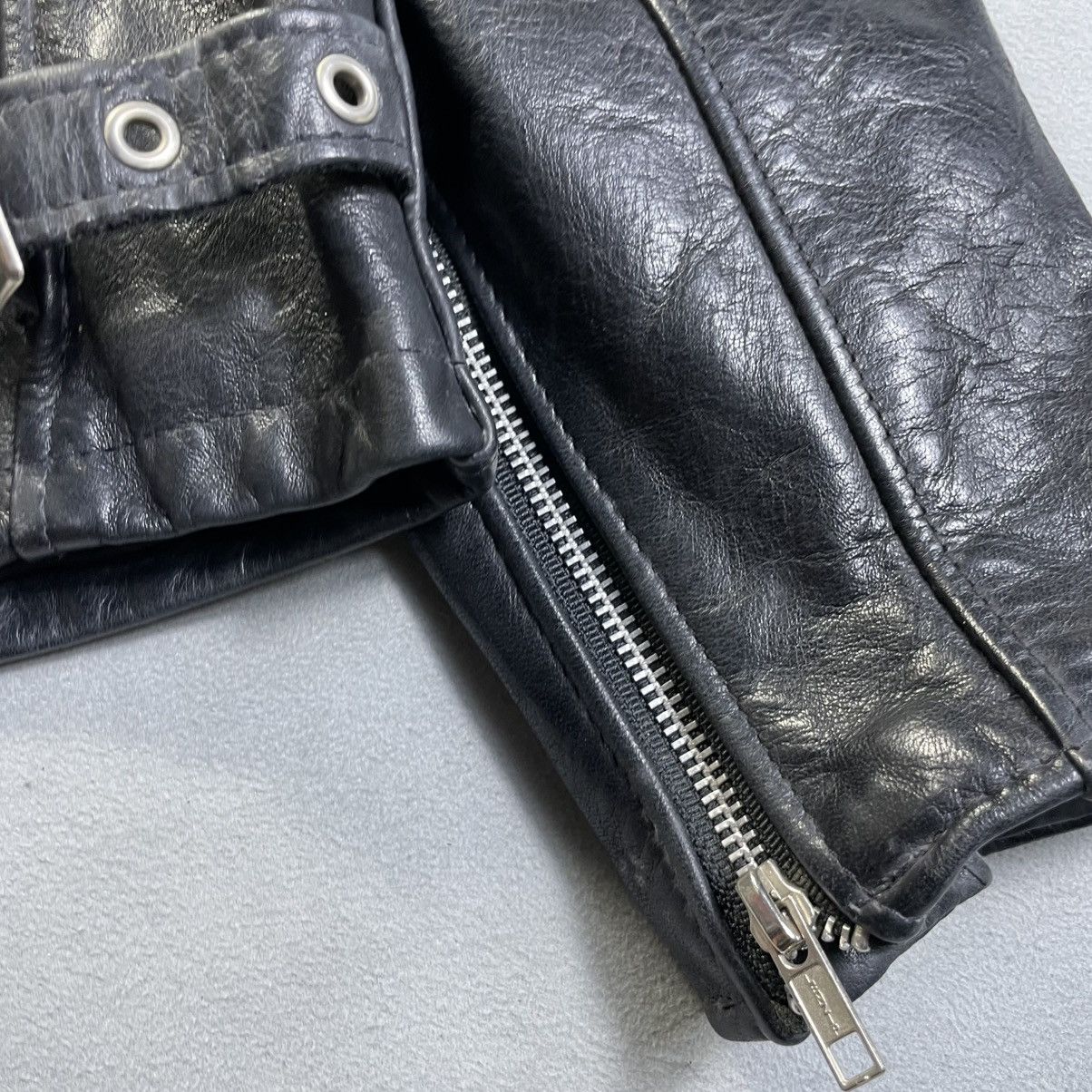 Schott Schott 141 Cowhide Leather Single Riders Jacket Blouson Size US XS / EU 42 / 0 - 14 Thumbnail