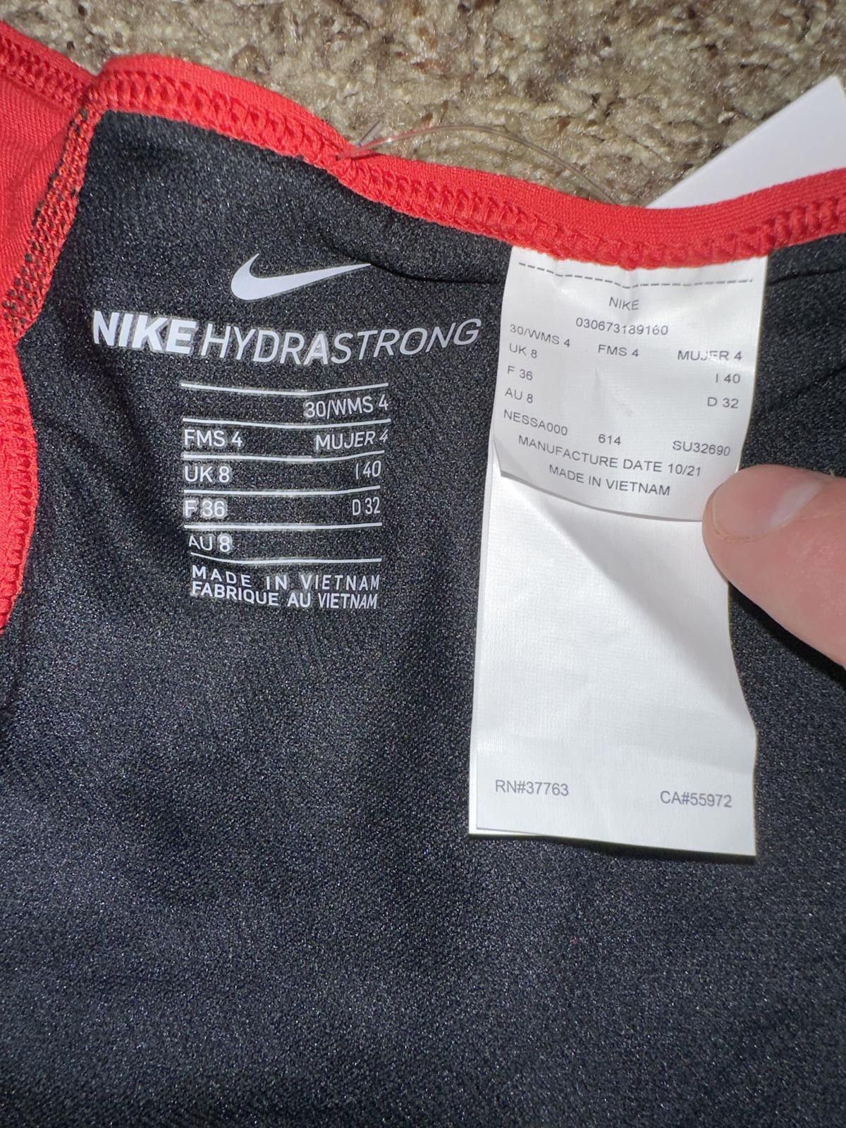 Nike Nike Swim Women's Lace-Up Tie-Back One-Piece Swimsuit Size ONE SIZE - 4 Thumbnail